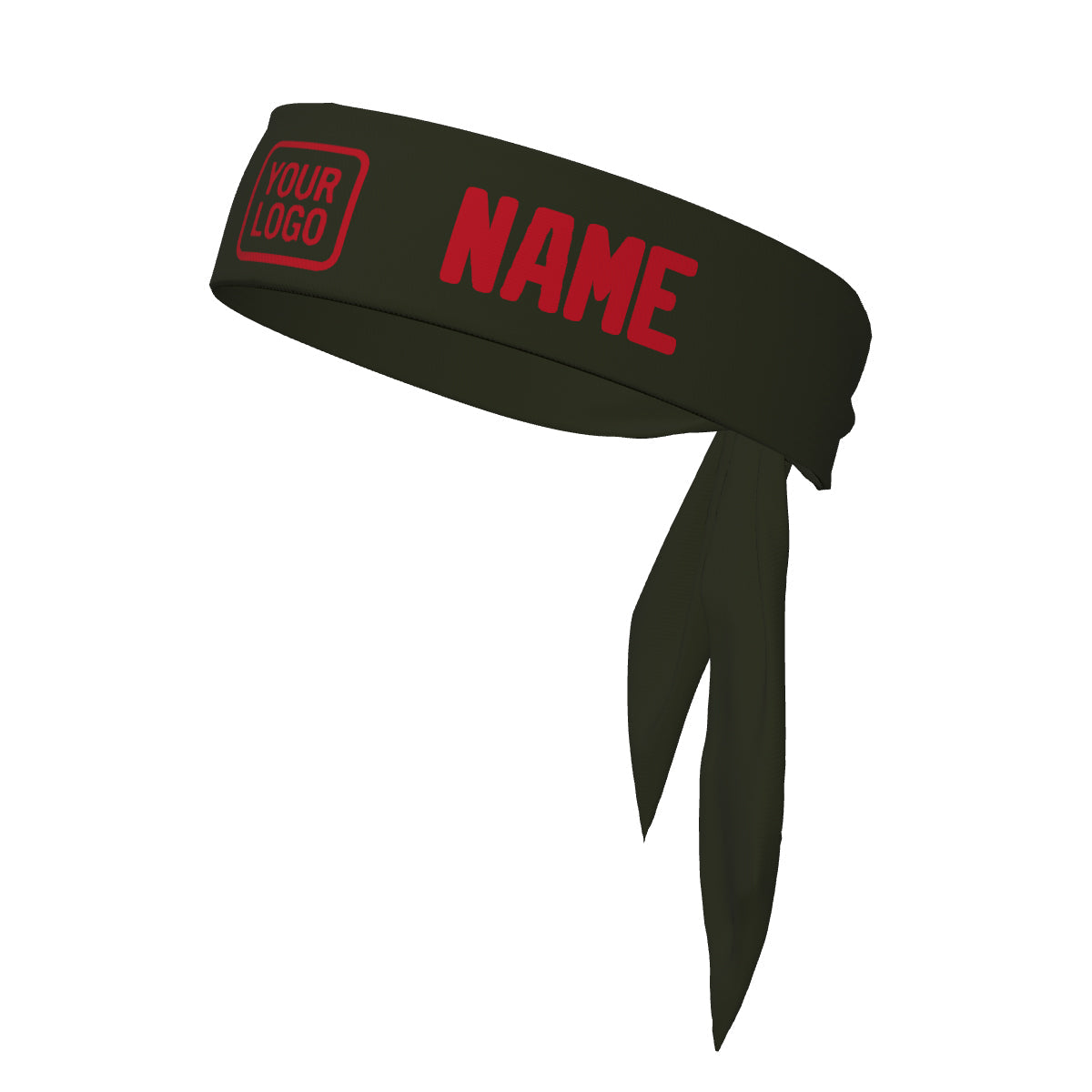 Custom Olive Red Headband