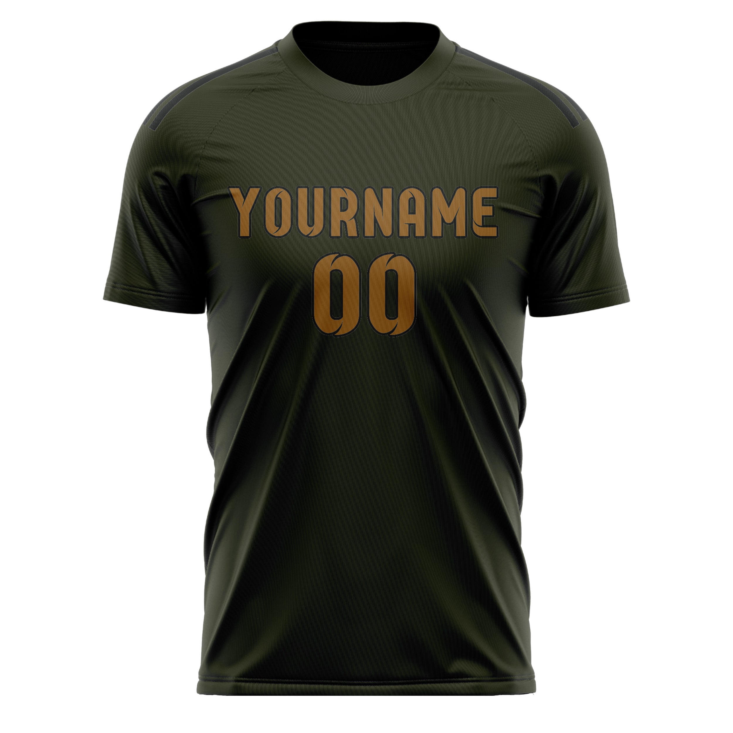 Custom Olive Khaki Soccer Jersey