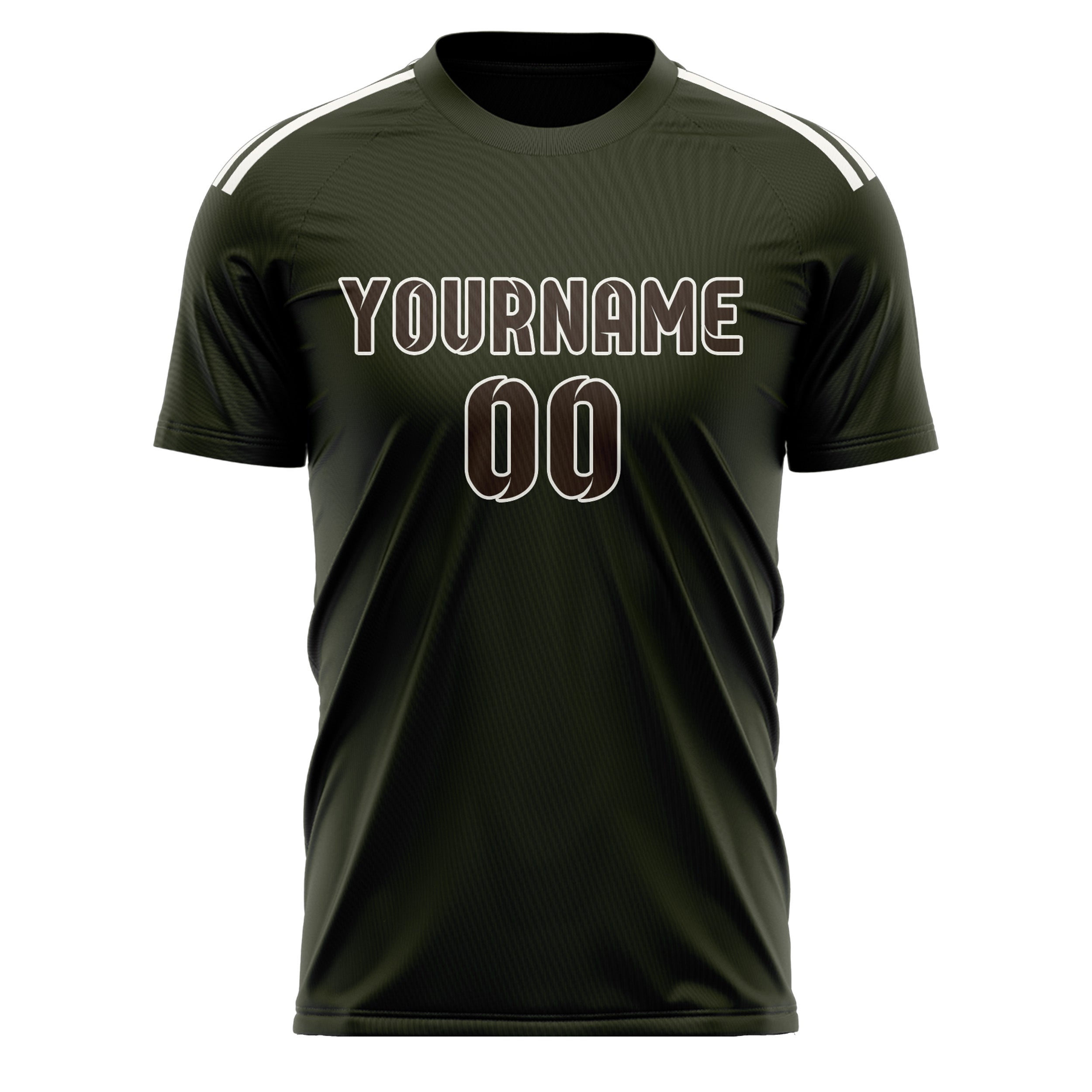 Custom Olive Brown Soccer Jersey