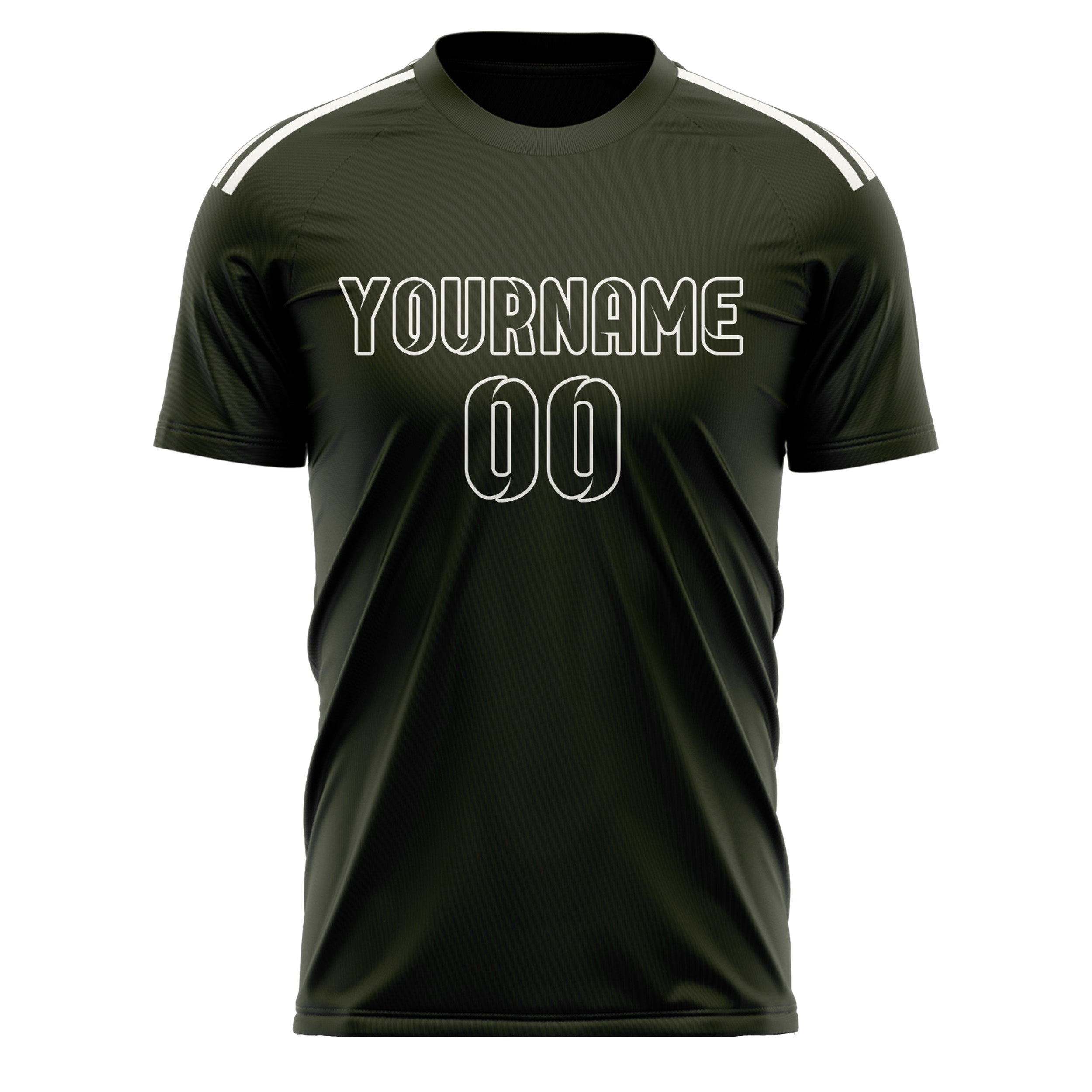 Custom Olive Olive Soccer Jersey