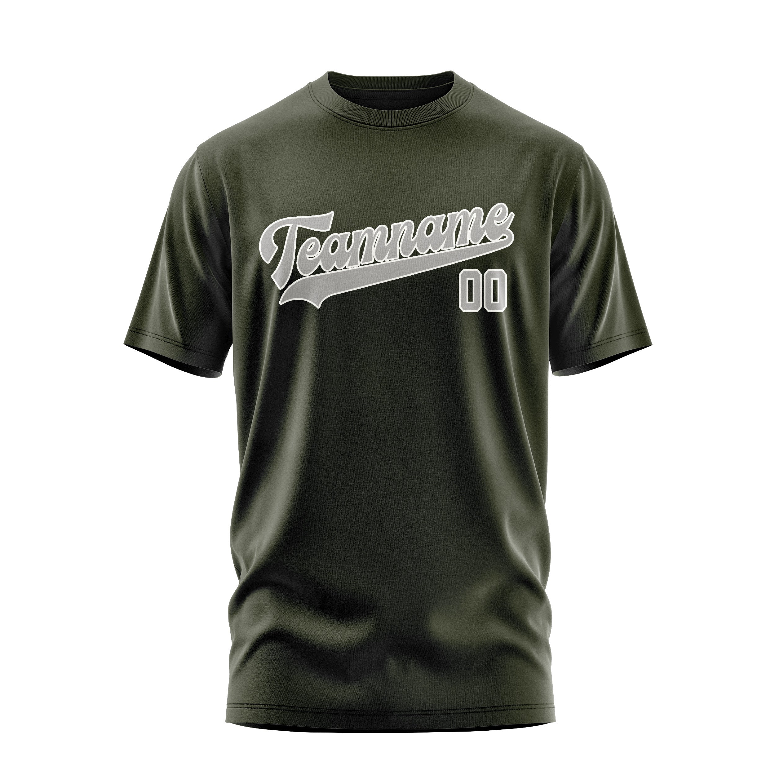 Custom Olive Gray T-Shirt