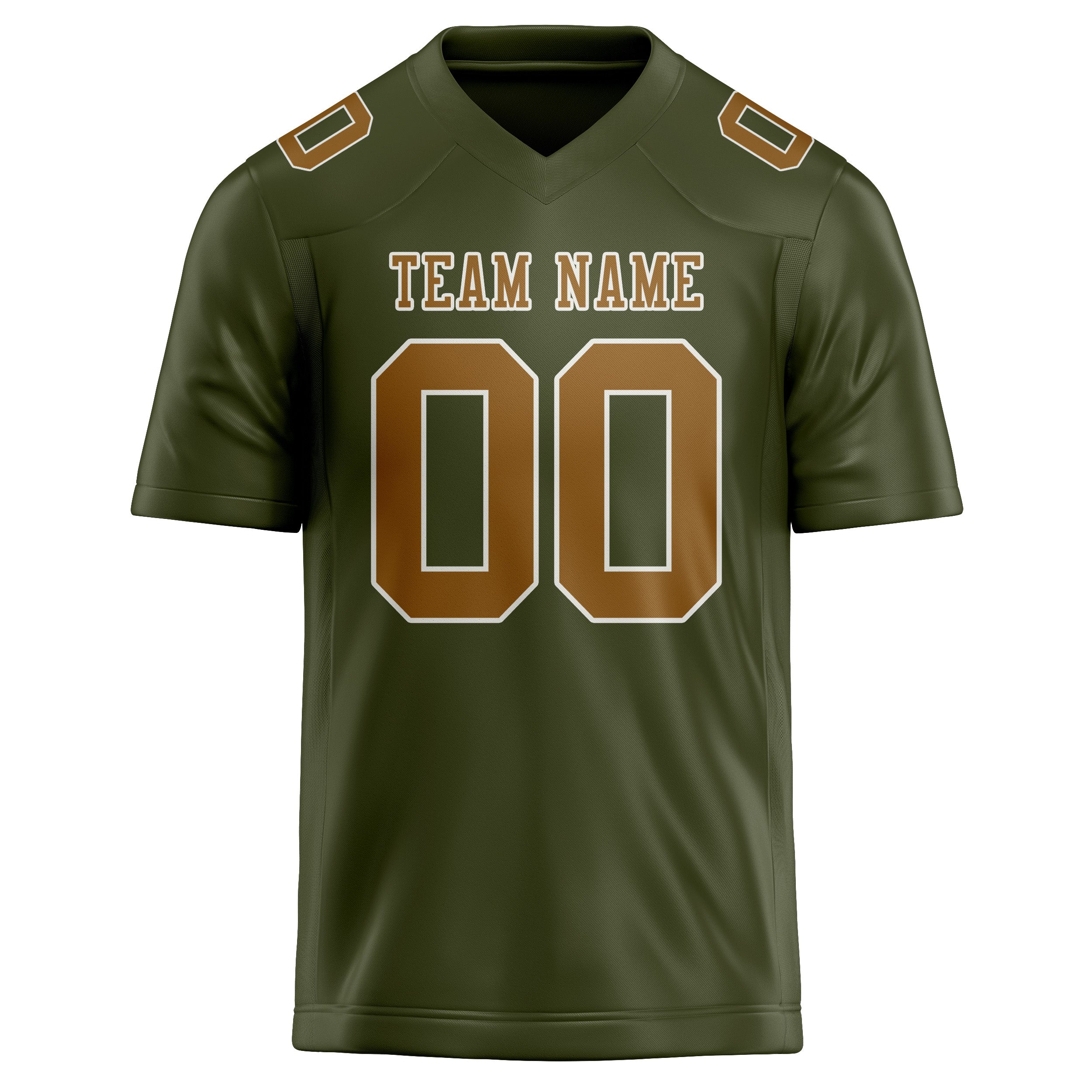 Custom Olive Khaki Football Jersey