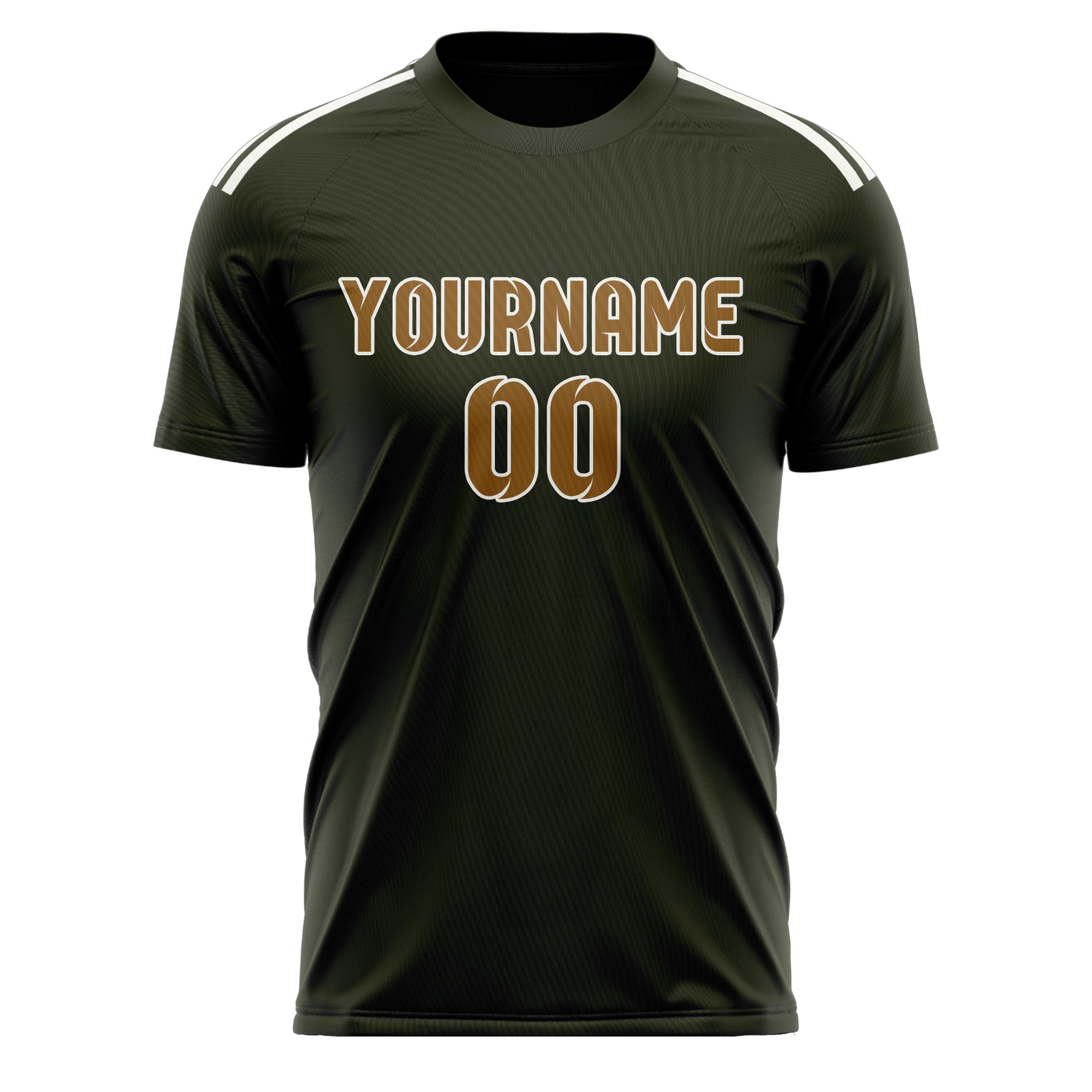 Custom Olive Khaki Soccer Jersey