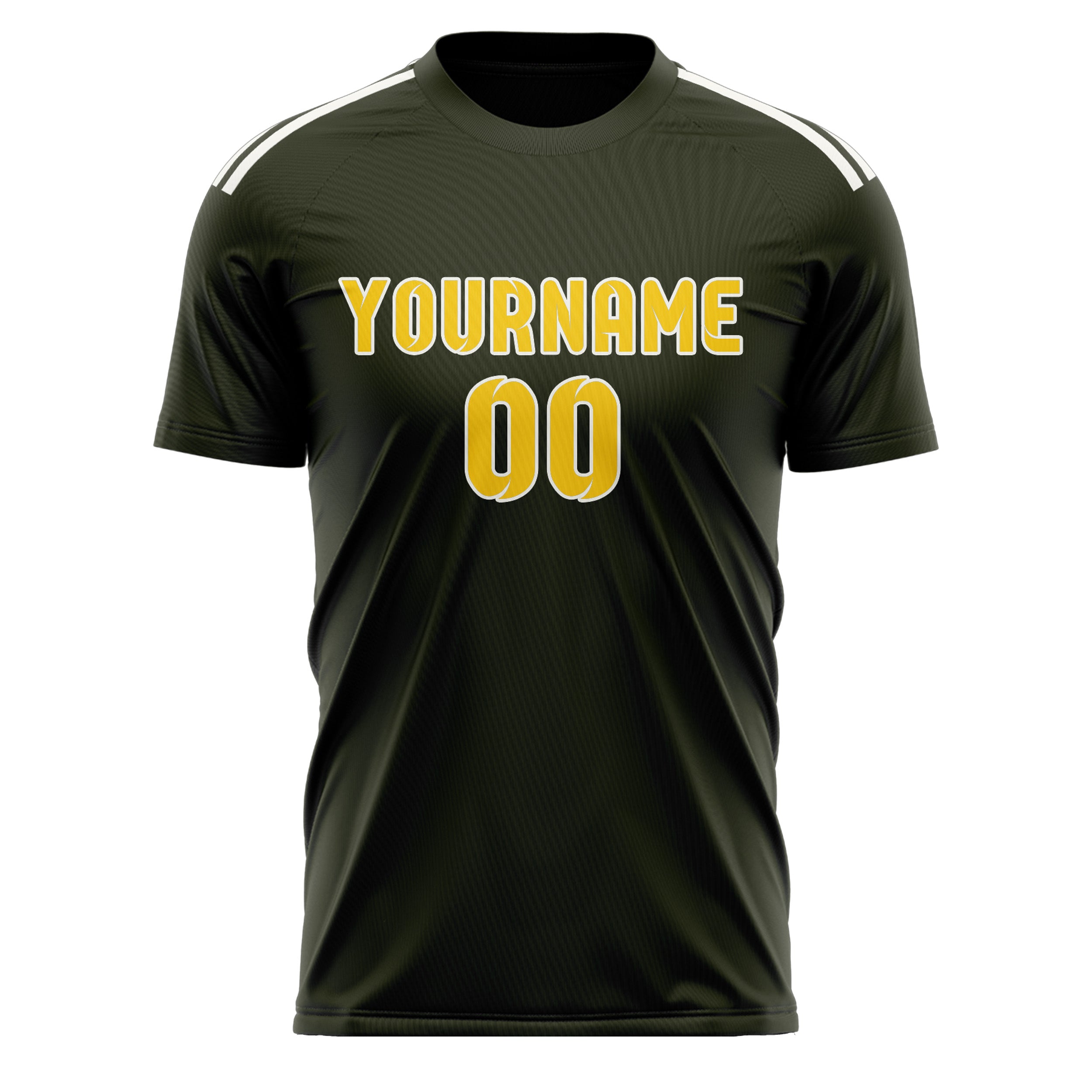 Custom Olive Gold Soccer Jersey