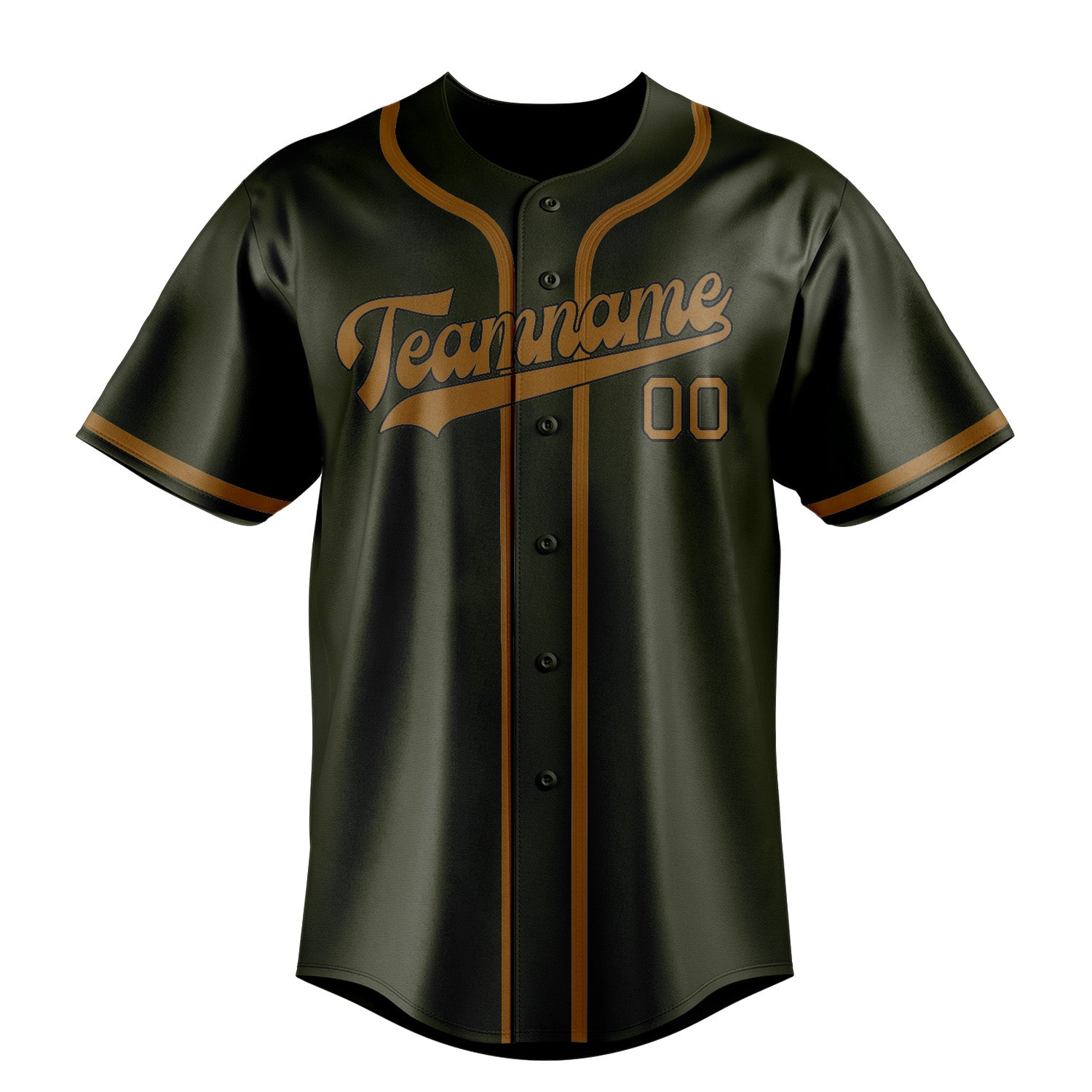 Custom Olive Khaki Baseball Jersey