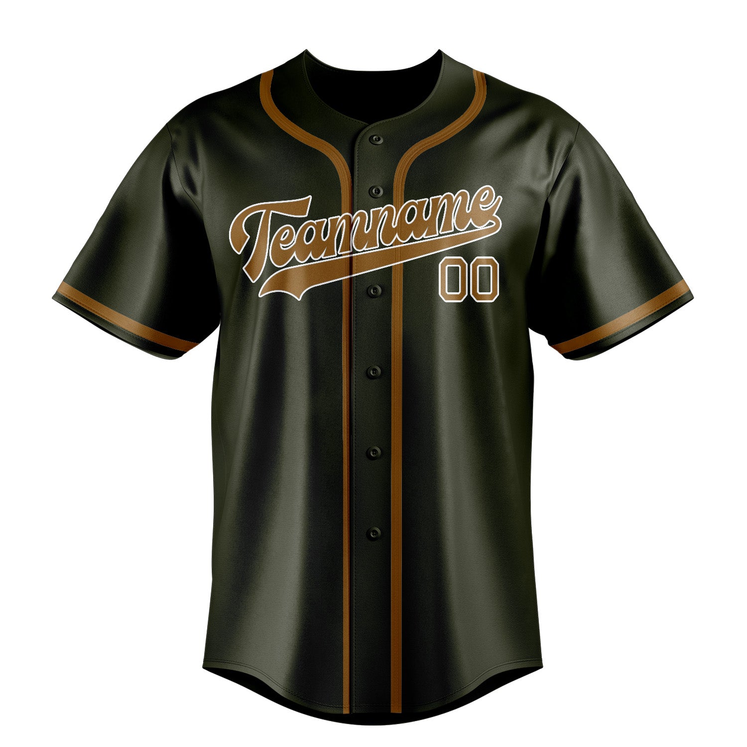 Custom Olive Khaki Baseball Jersey