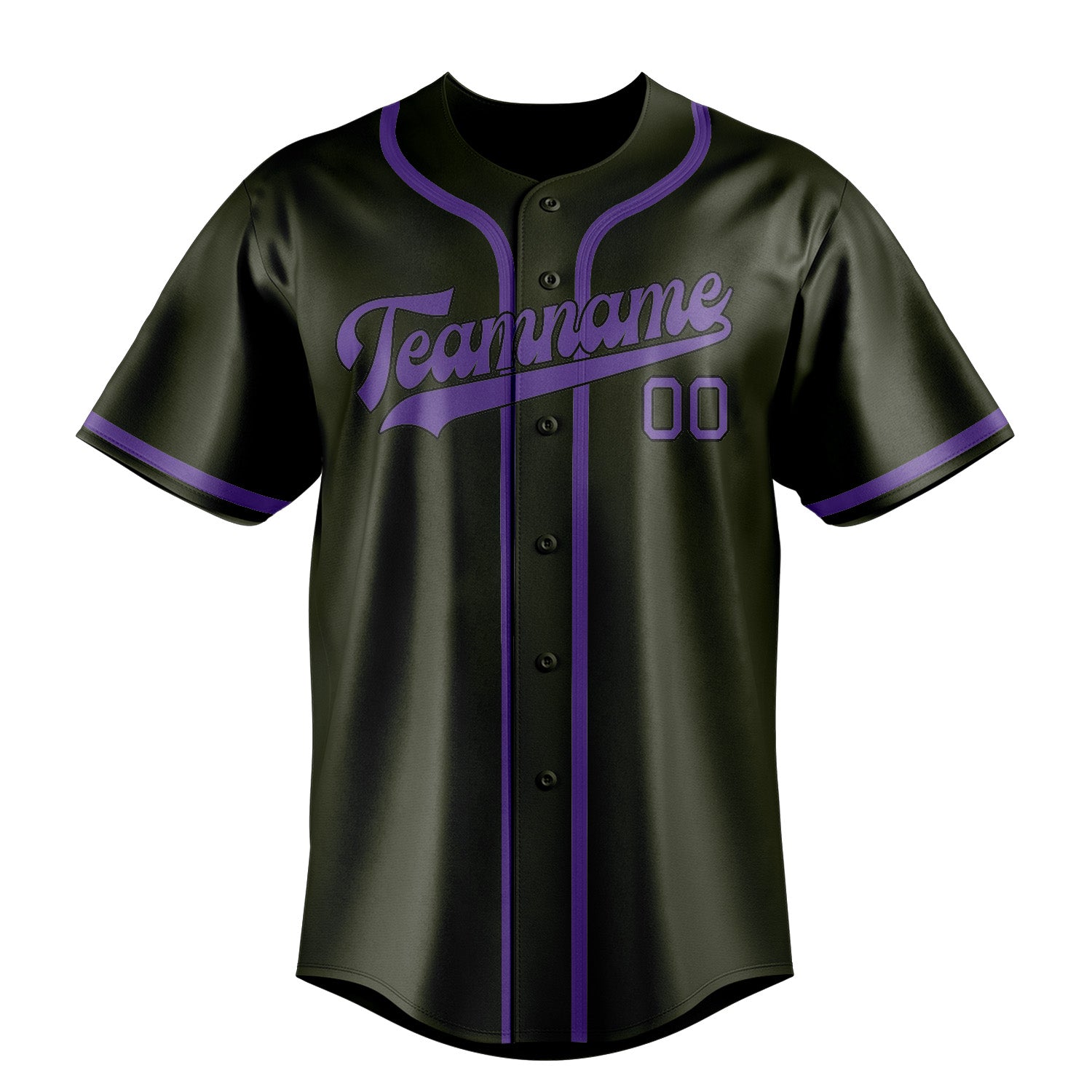 Custom Olive Light Purple Baseball Jersey