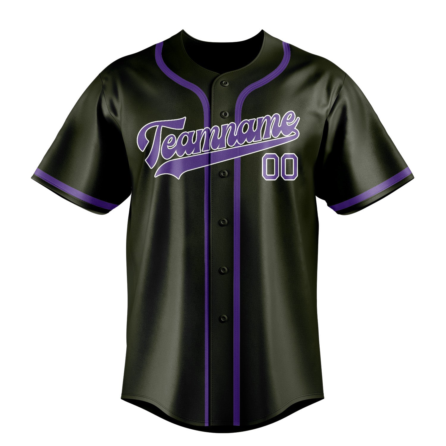 Custom Olive Light Purple Baseball Jersey