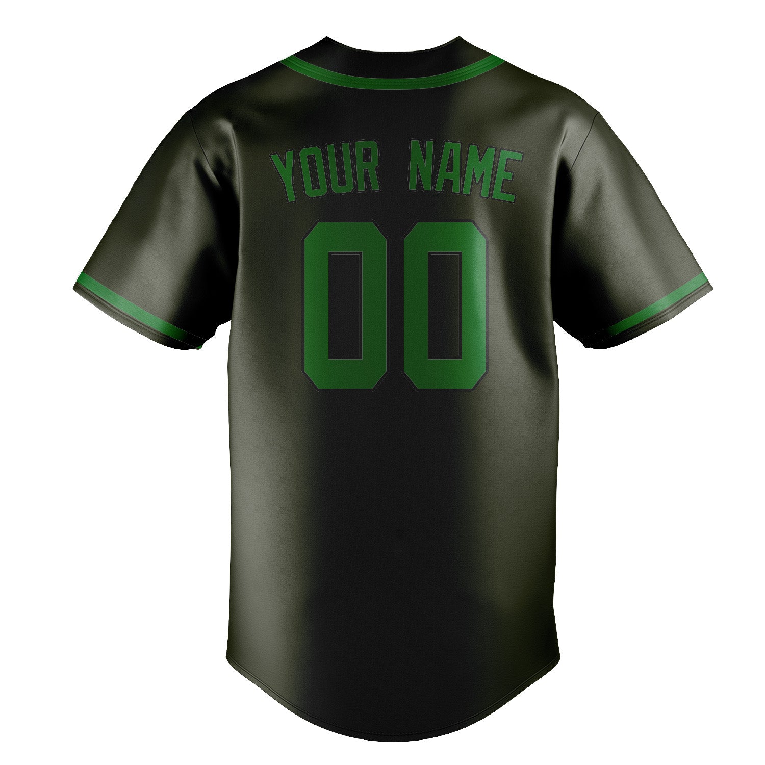 Custom Olive Emerald Green Baseball Jersey