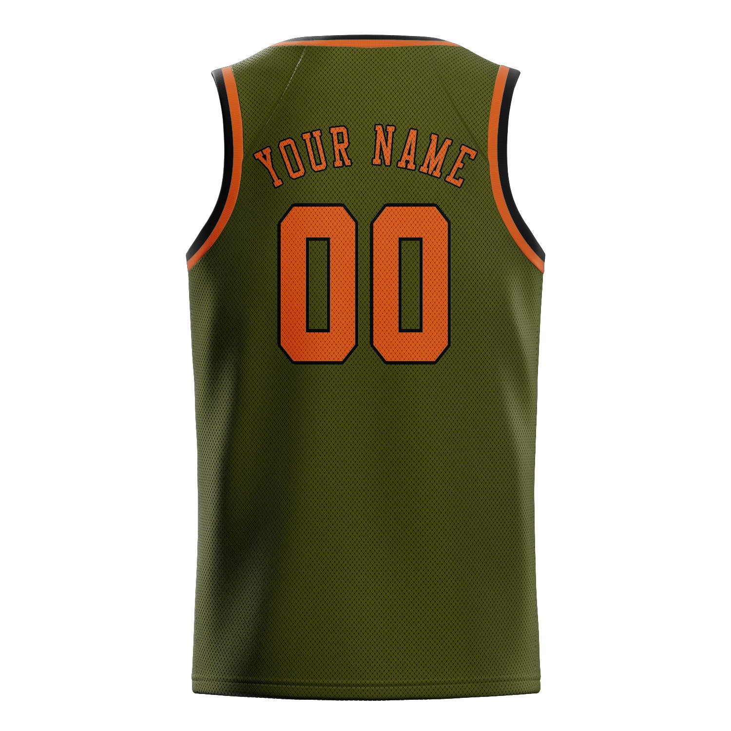 Custom Olive Orange Basketball Jersey