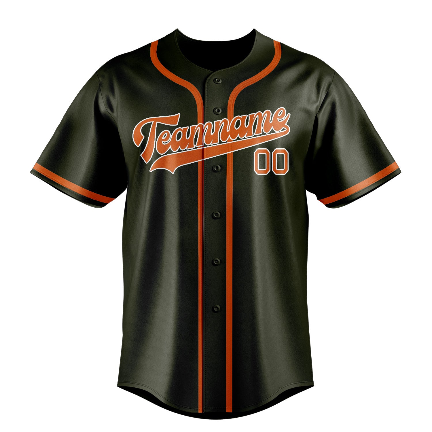 Custom Olive Orange Baseball Jersey
