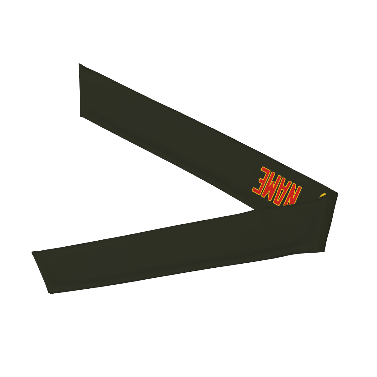 Custom Olive Orange Red Headband