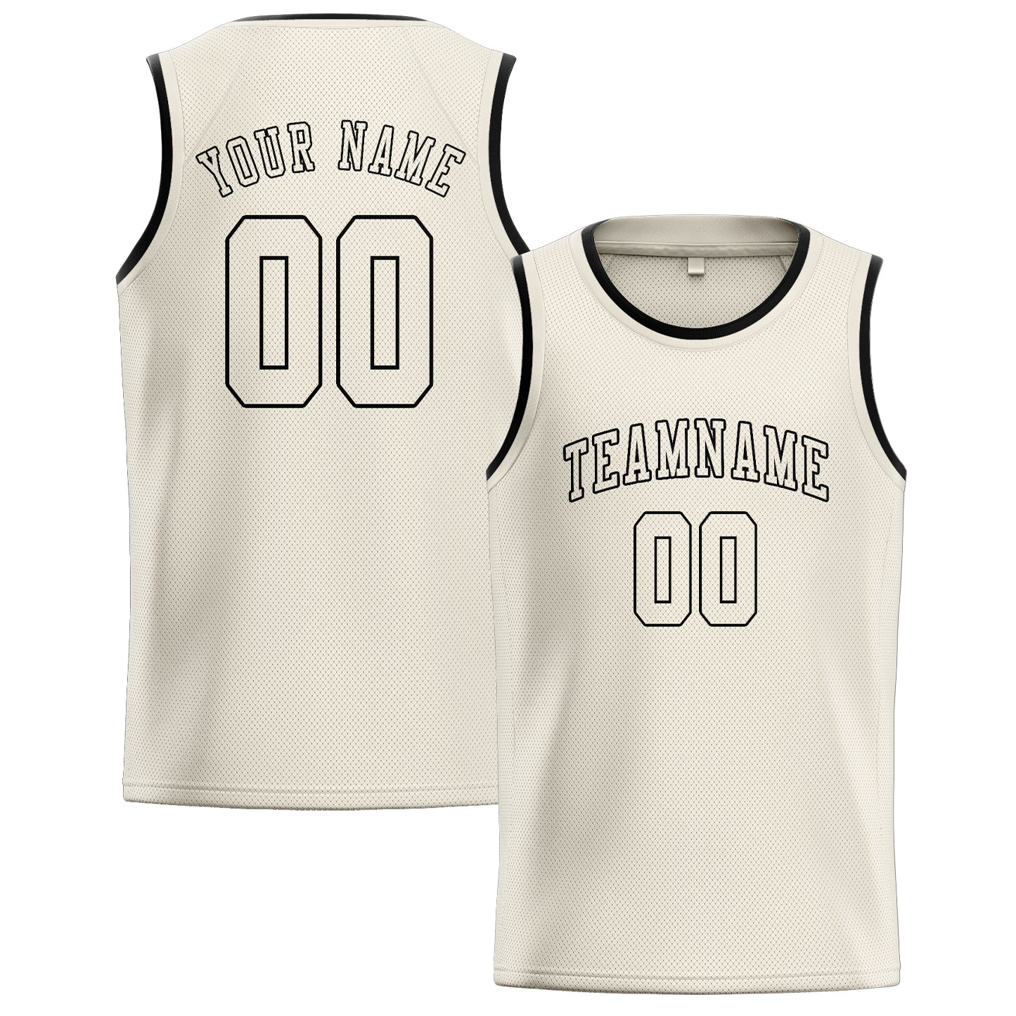 Custom Cream Cream Basketball Jersey