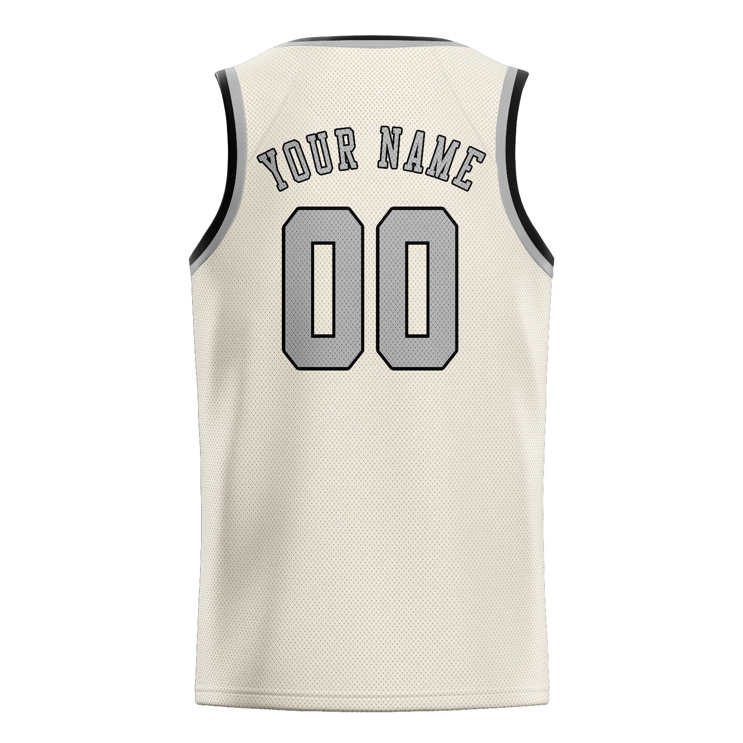 Custom Cream Gray Basketball Jersey