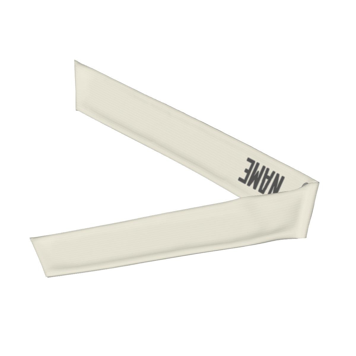 Custom Cream Dark Grey Headband