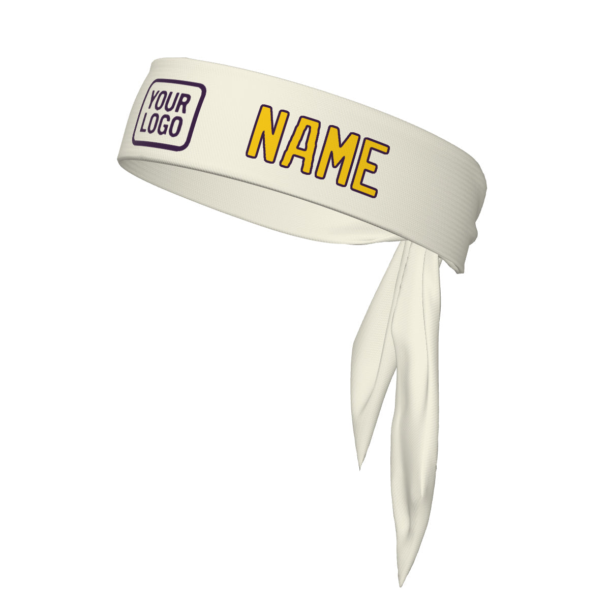 Custom Cream Gold Headband