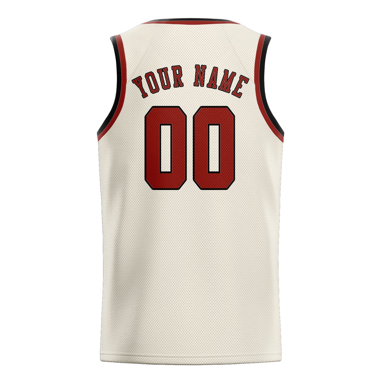 Custom Cream Coral Red Basketball Jersey