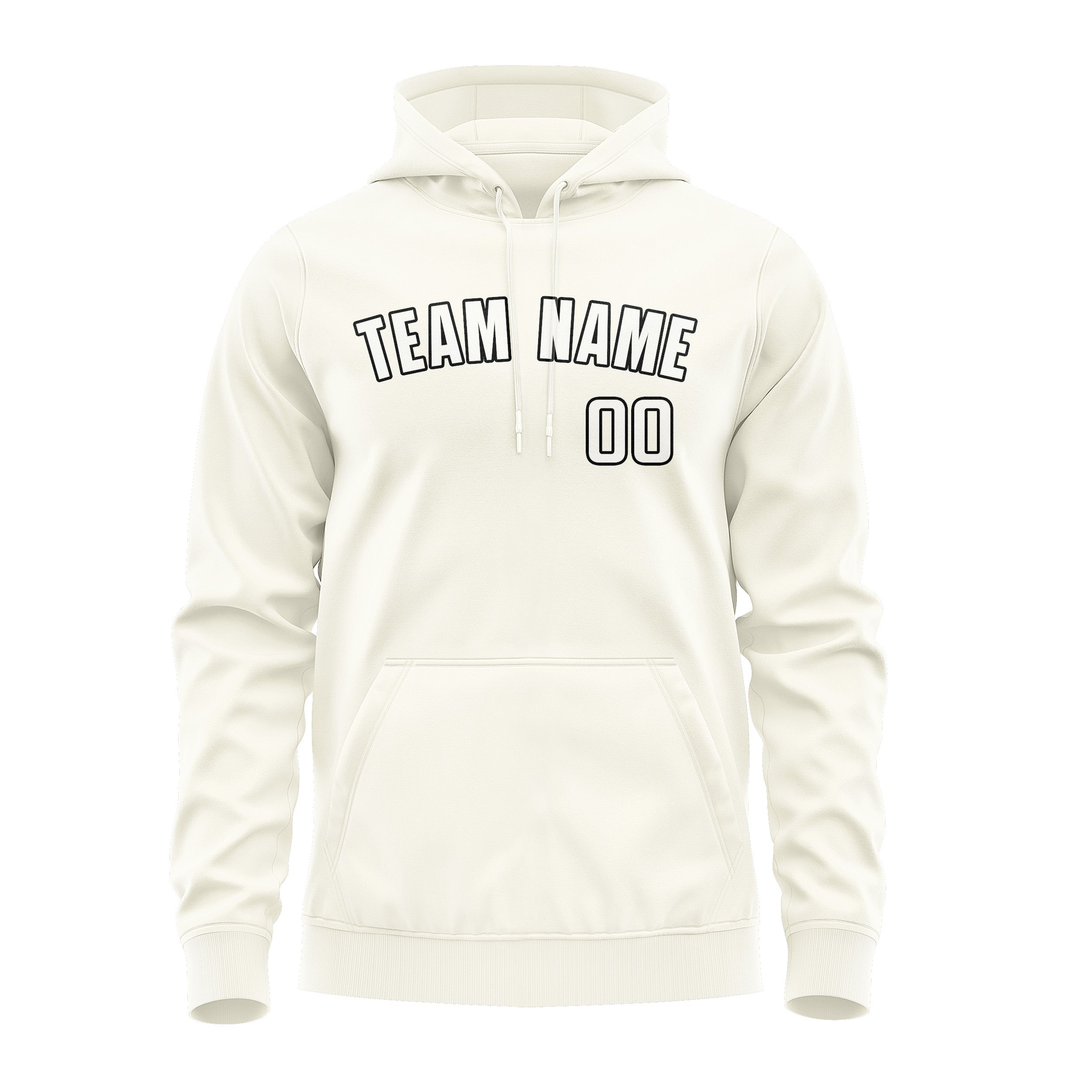 Custom Cream White Hoodie