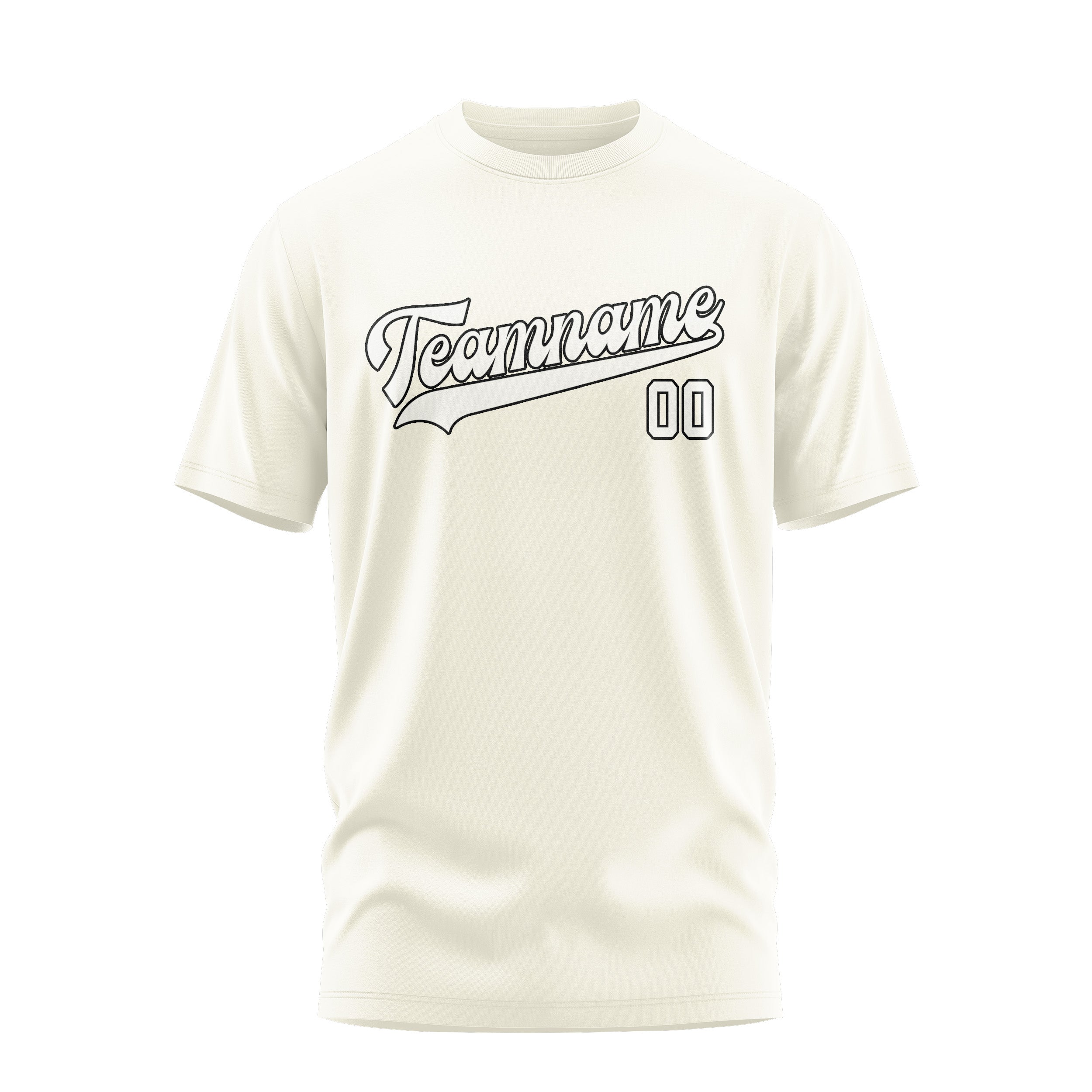 Custom Cream White T-Shirt