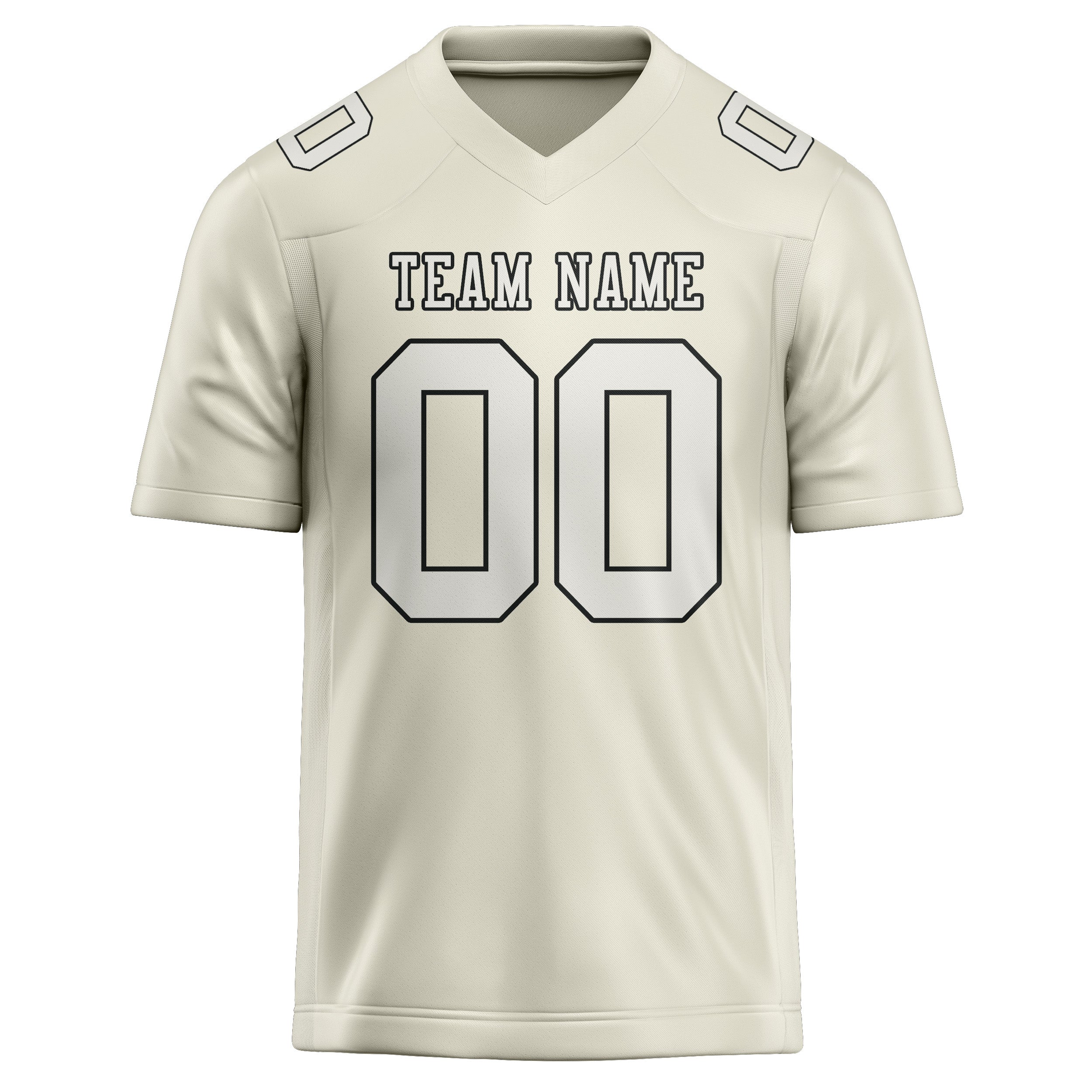 Custom Cream White Football Jersey