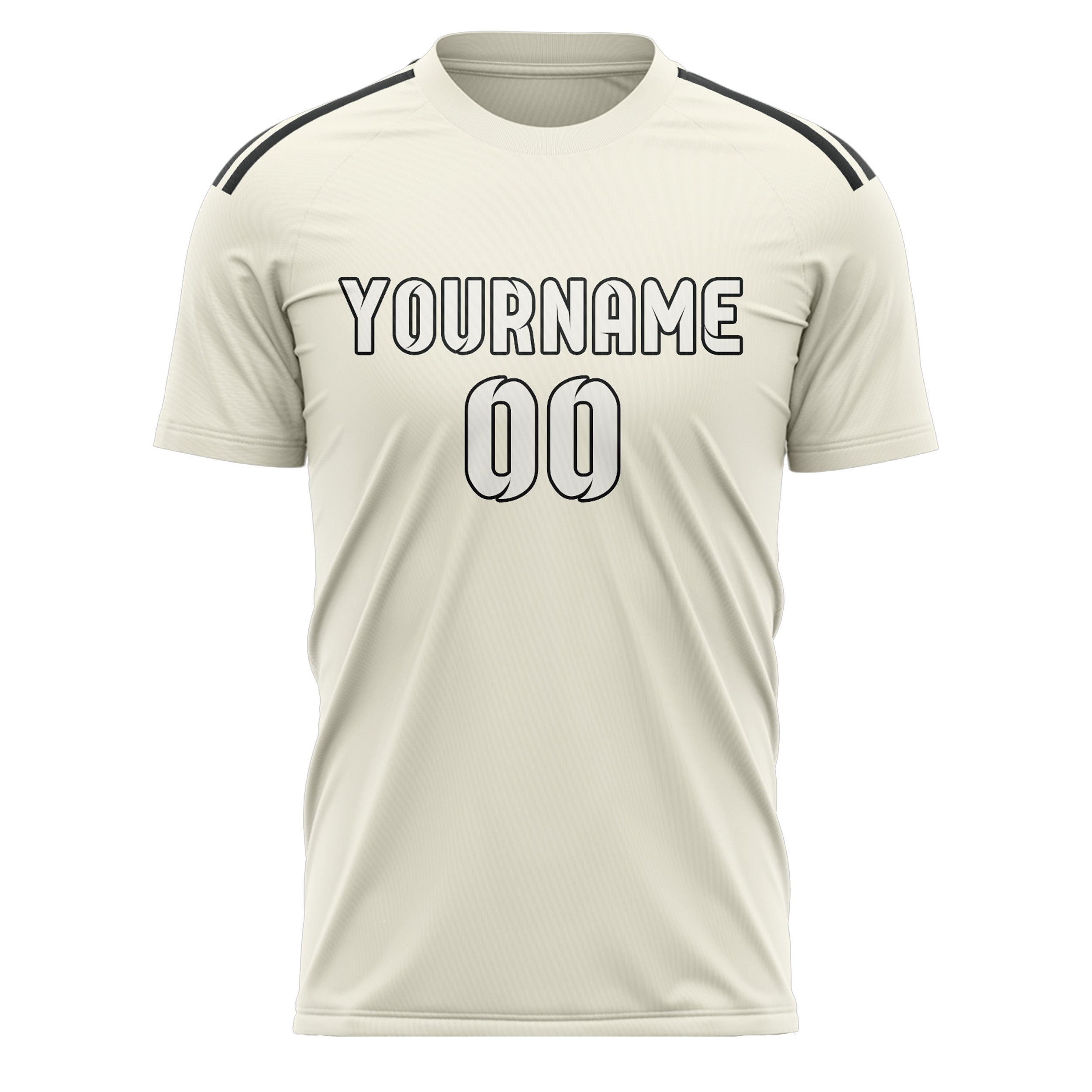 Custom Cream White Soccer Jersey