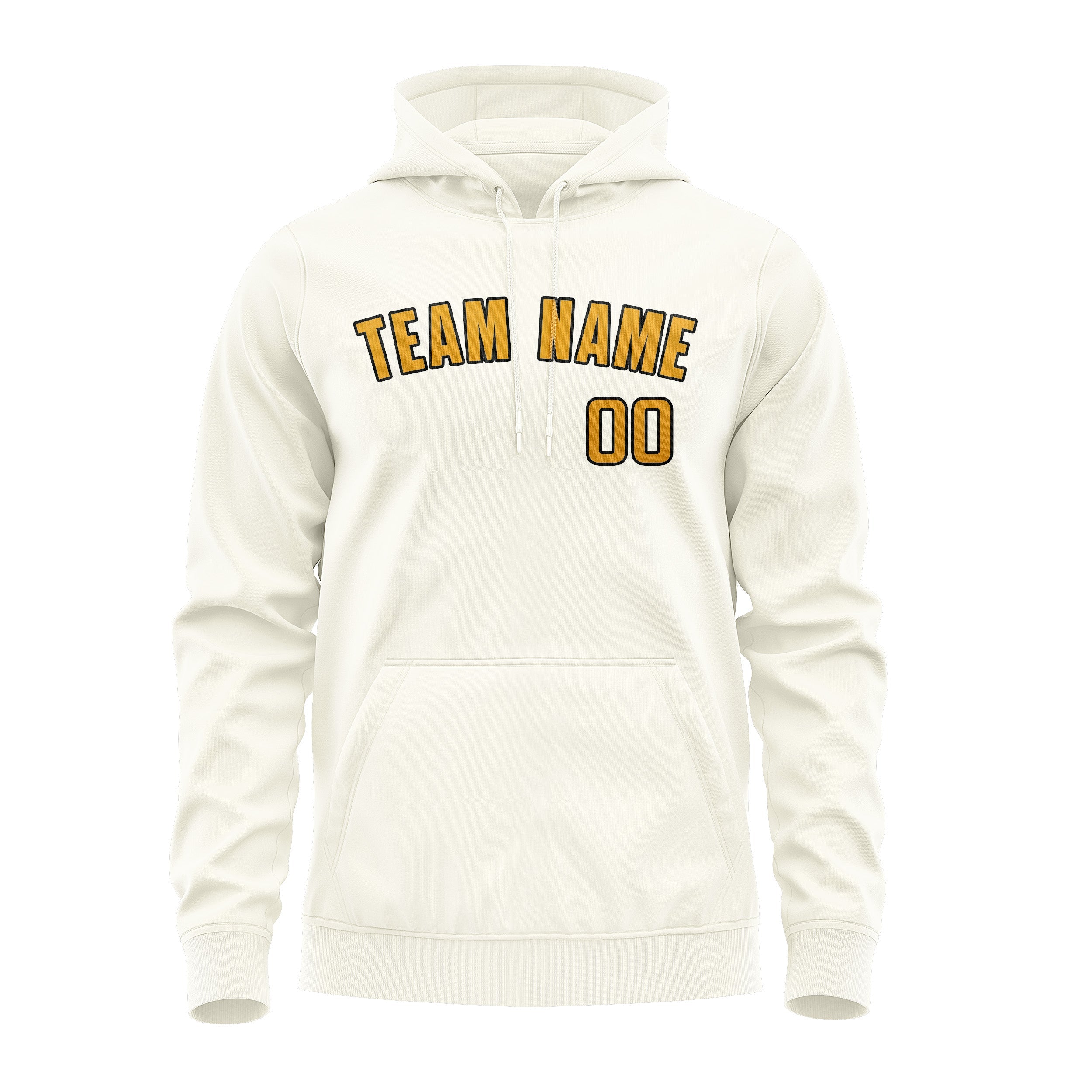 Custom Cream Yellow Hoodie
