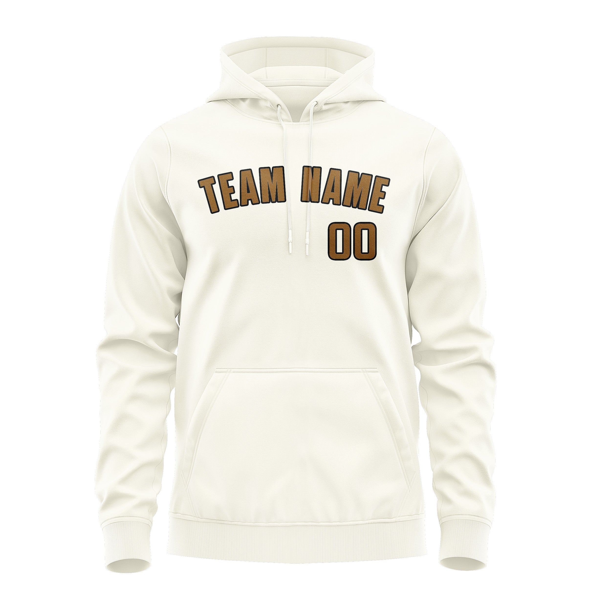 Custom Cream Khaki Hoodie