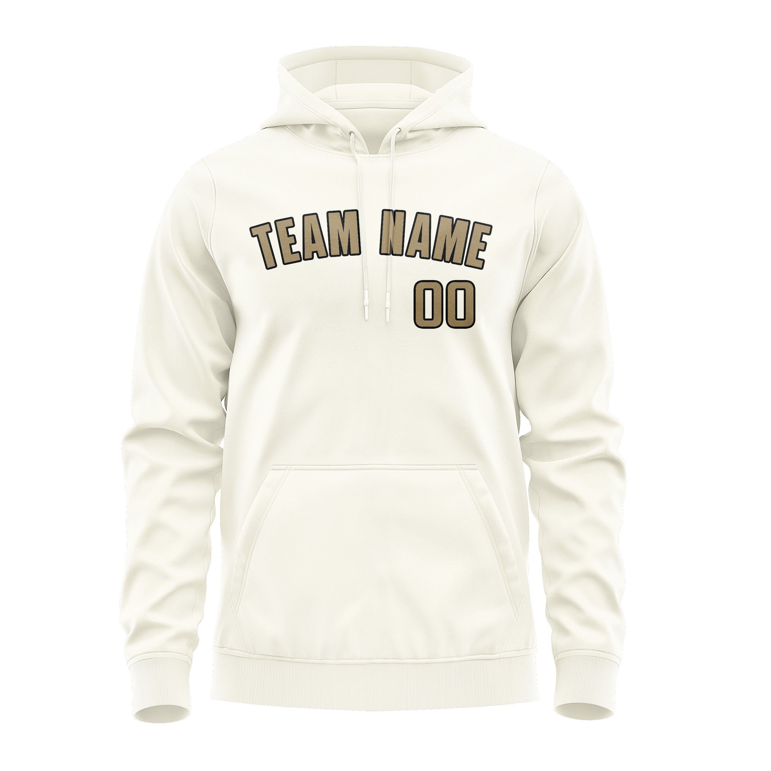 Custom Cream Light Khaki Hoodie