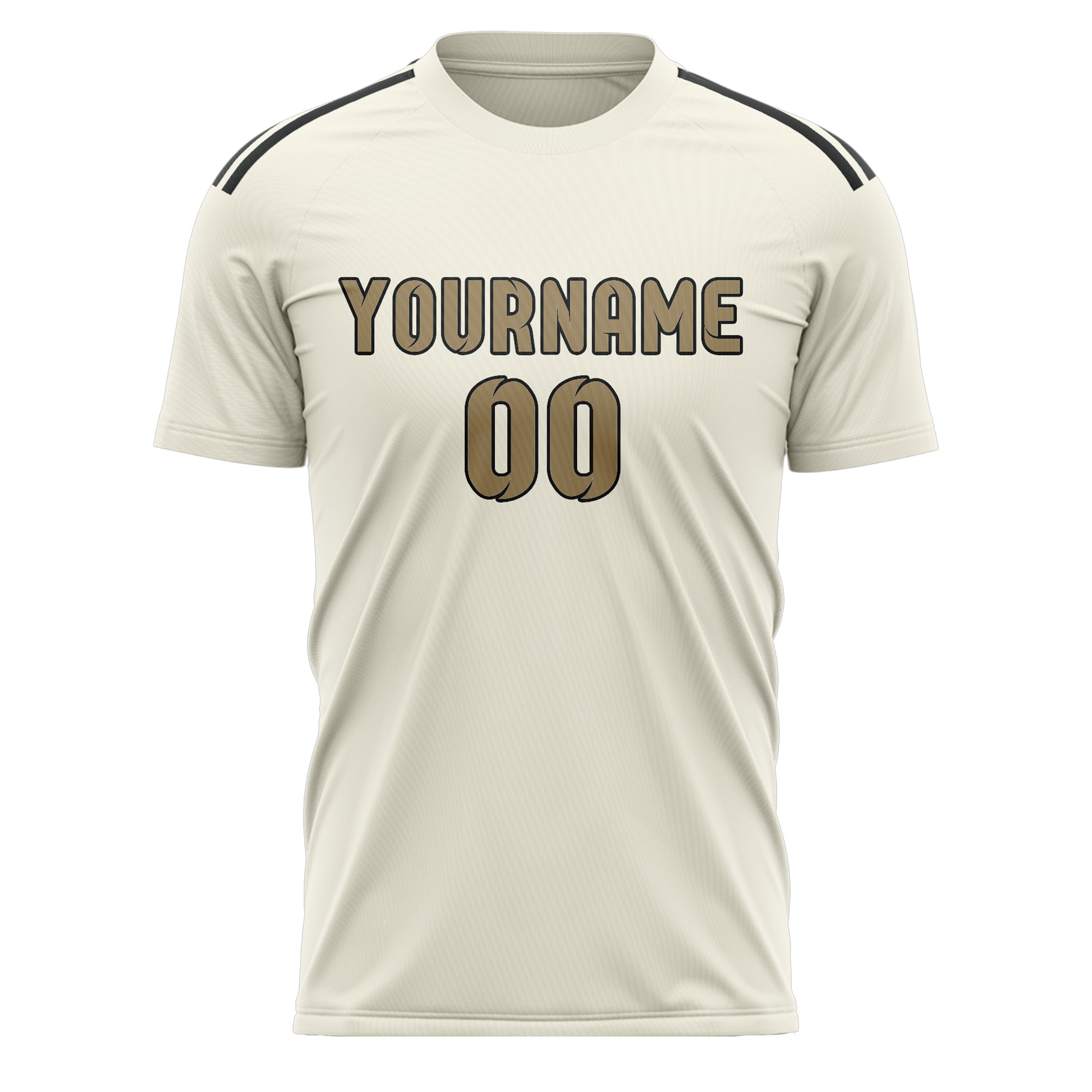 Custom Cream Light Khaki Soccer Jersey