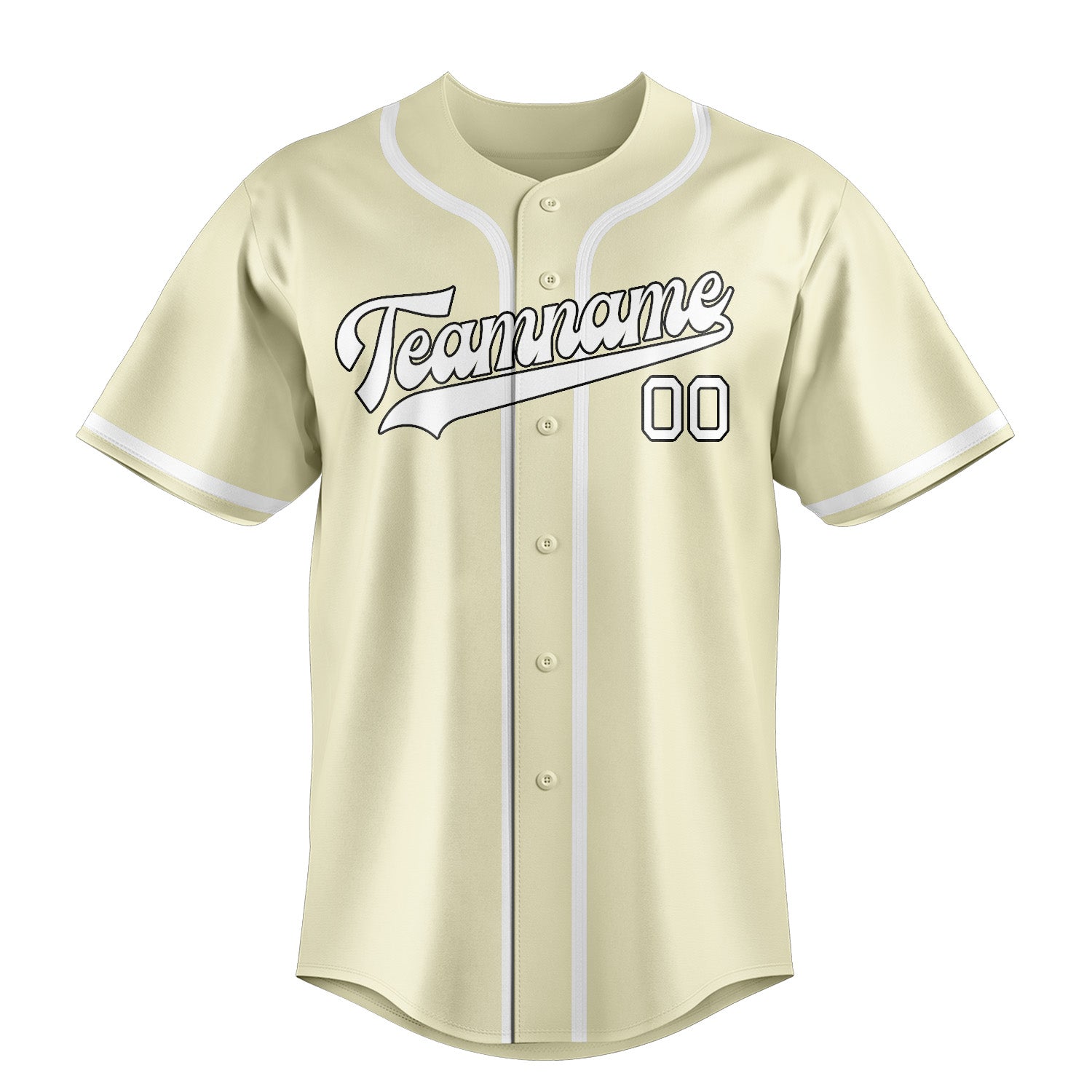 Custom Cream White Baseball Jersey