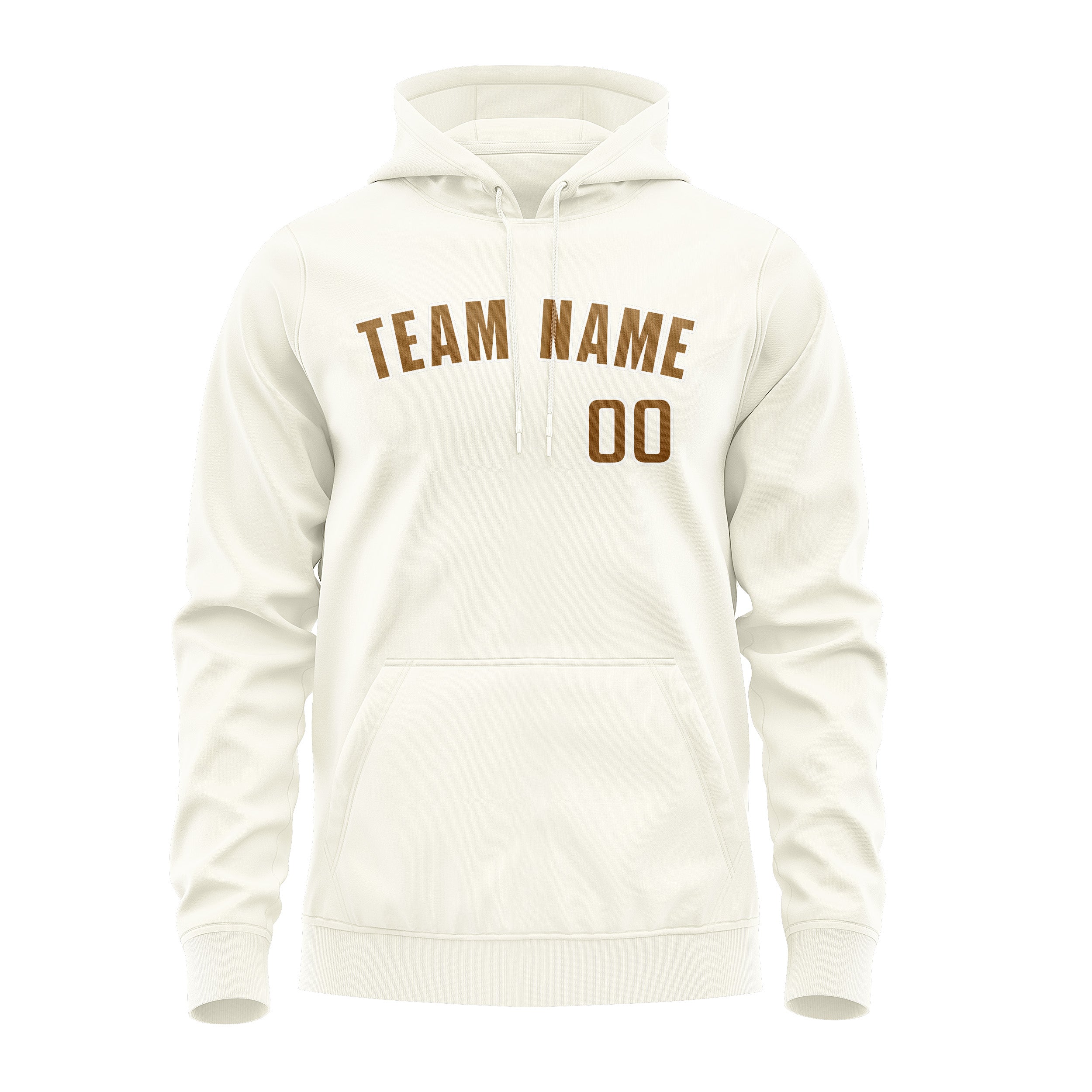 Custom Cream Khaki Hoodie