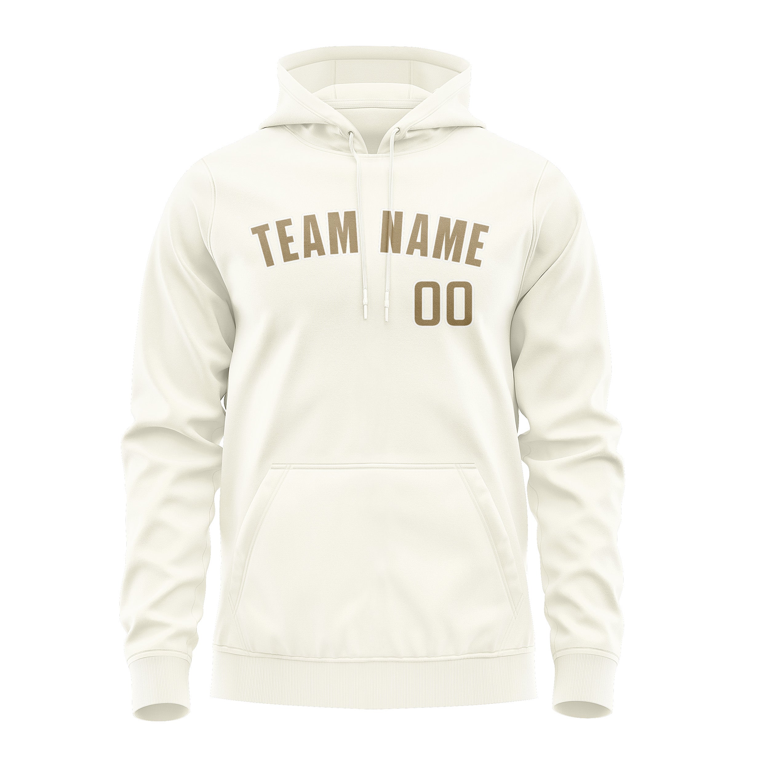 Custom Cream Light Khaki Hoodie