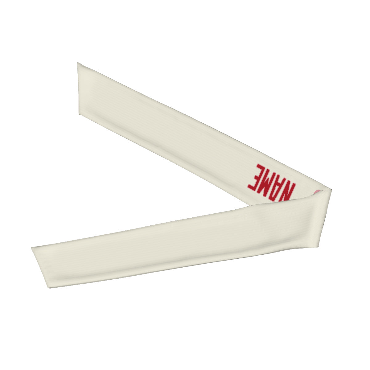 Custom Cream Red Headband