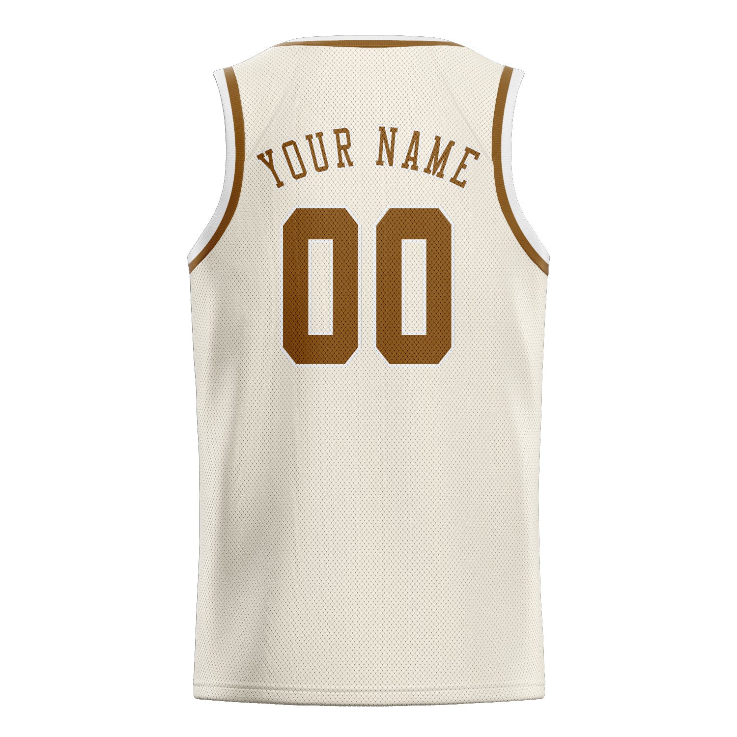 Custom Cream Khaki Basketball Jersey