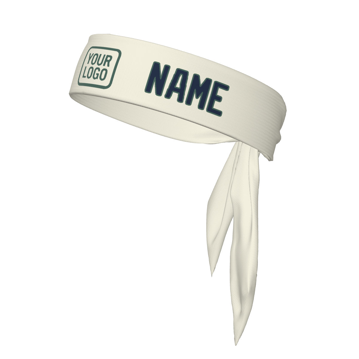 Custom Cream Blue Headband