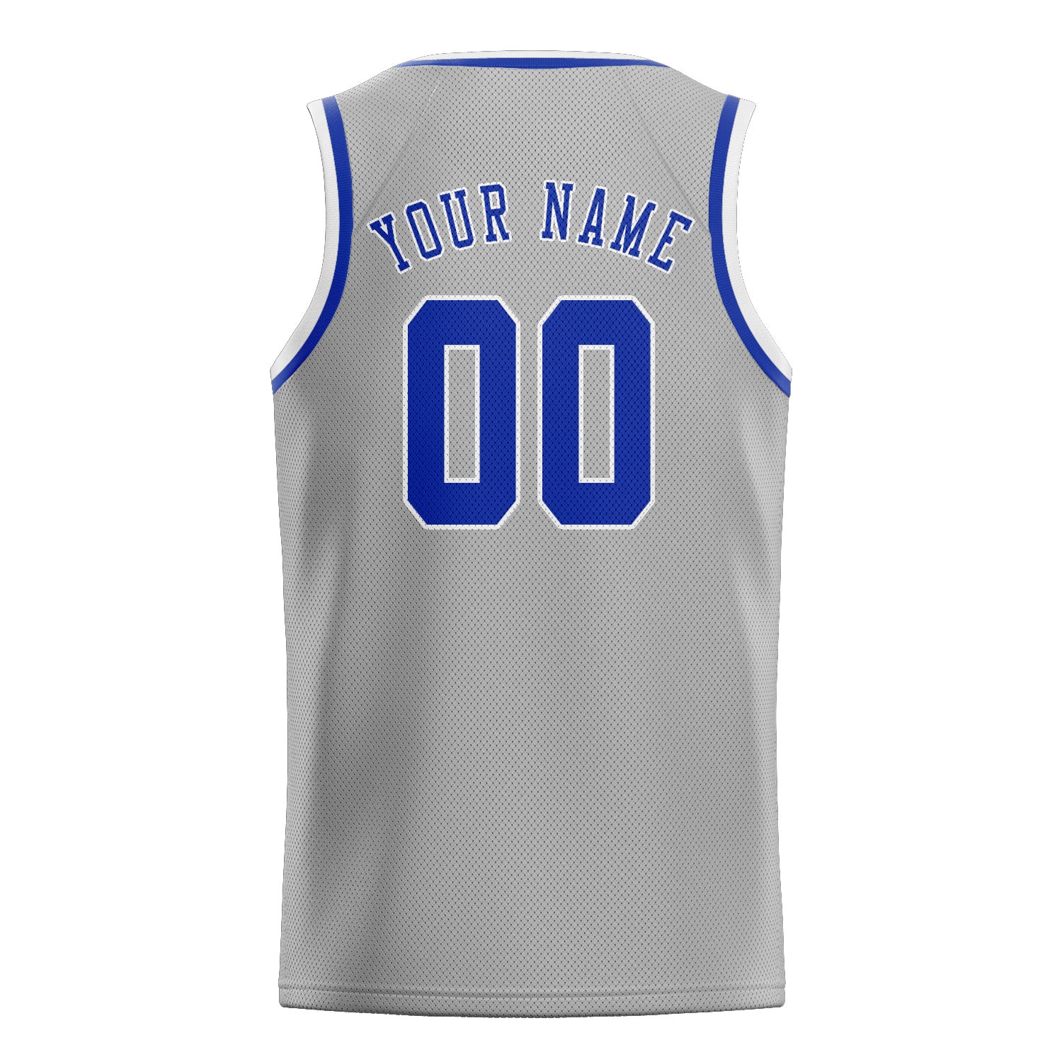 Custom Gray Sky Blue Basketball Jersey