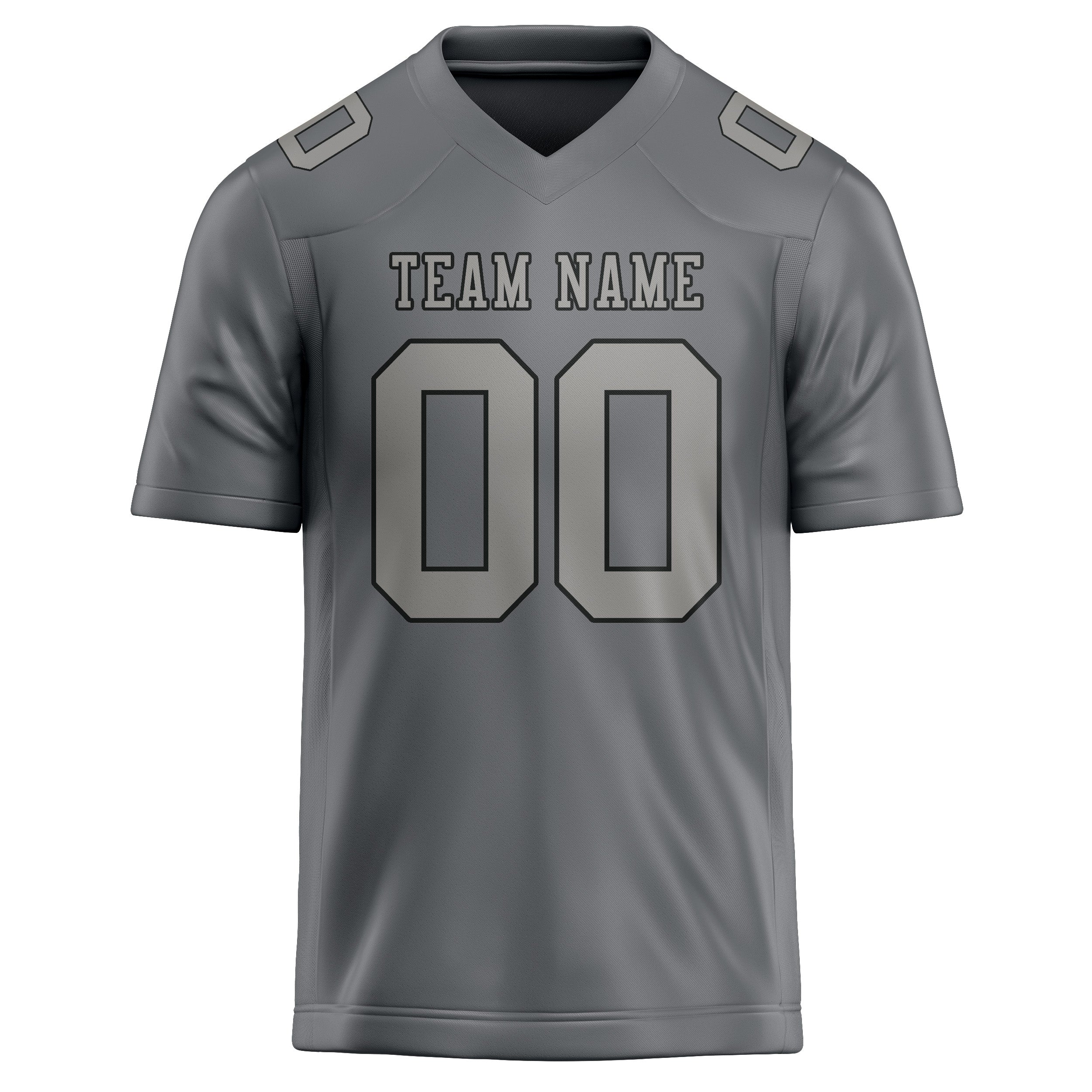 Custom Gray Gray Football Jersey