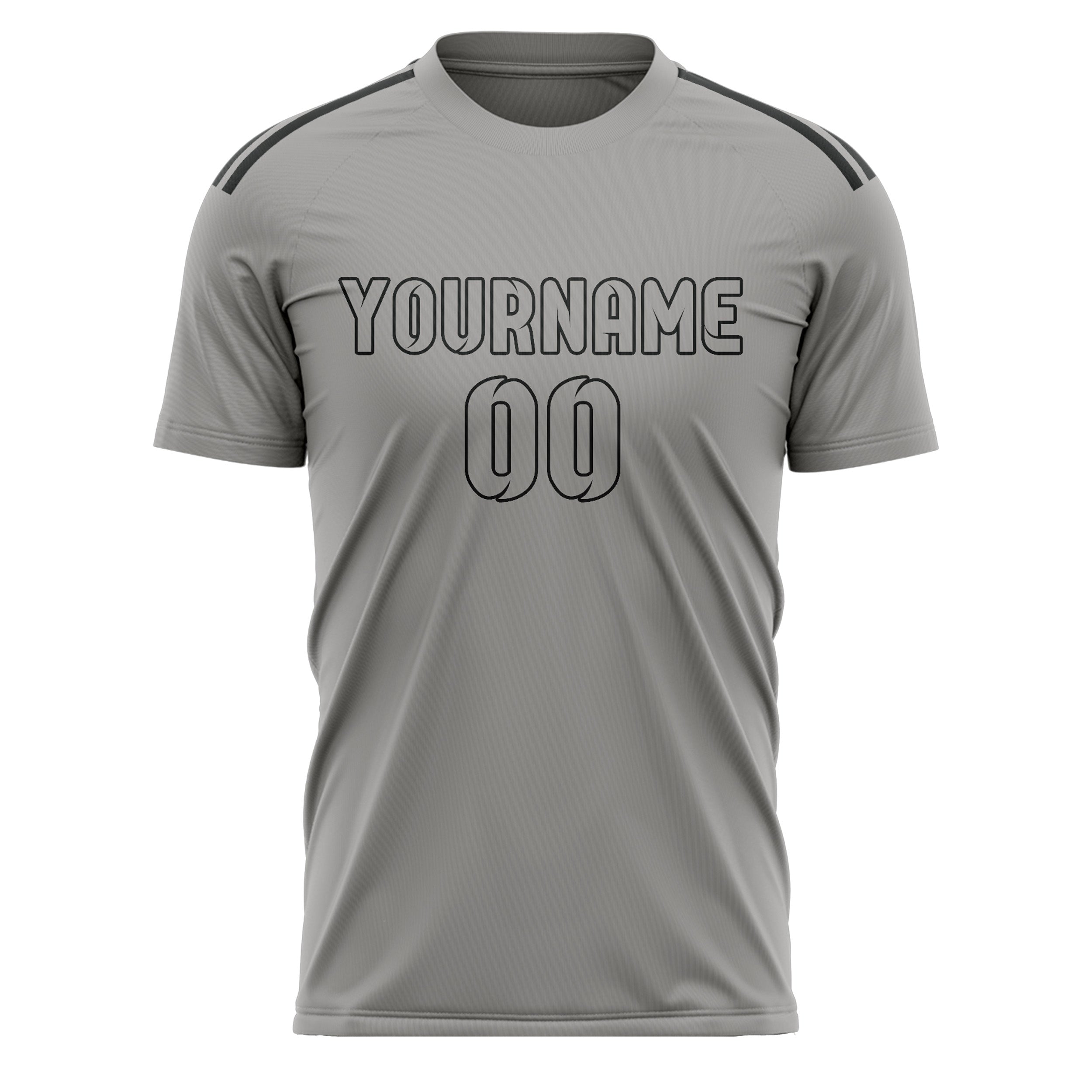 Custom Gray Gray Soccer Jersey