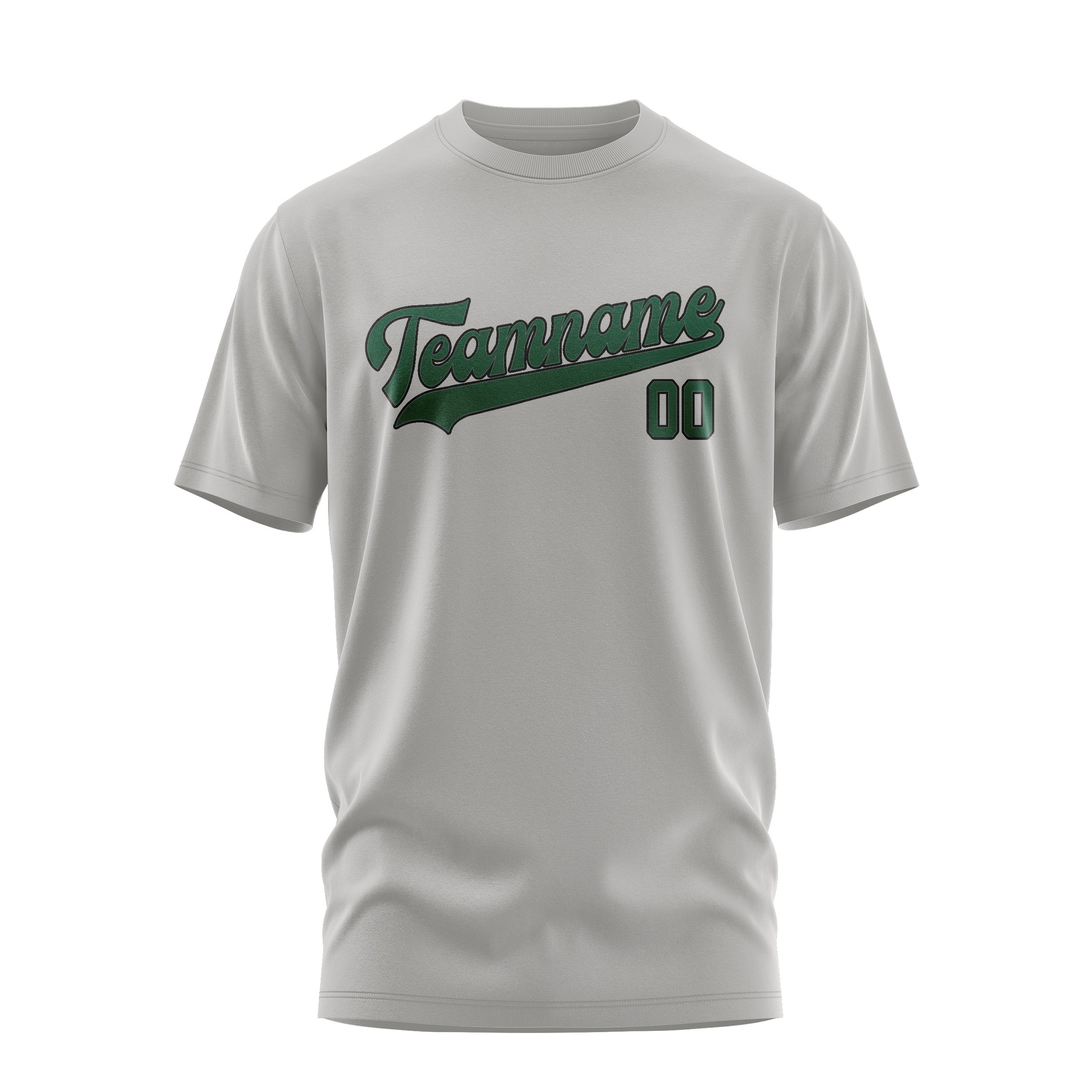 Custom Gray Green T-Shirt