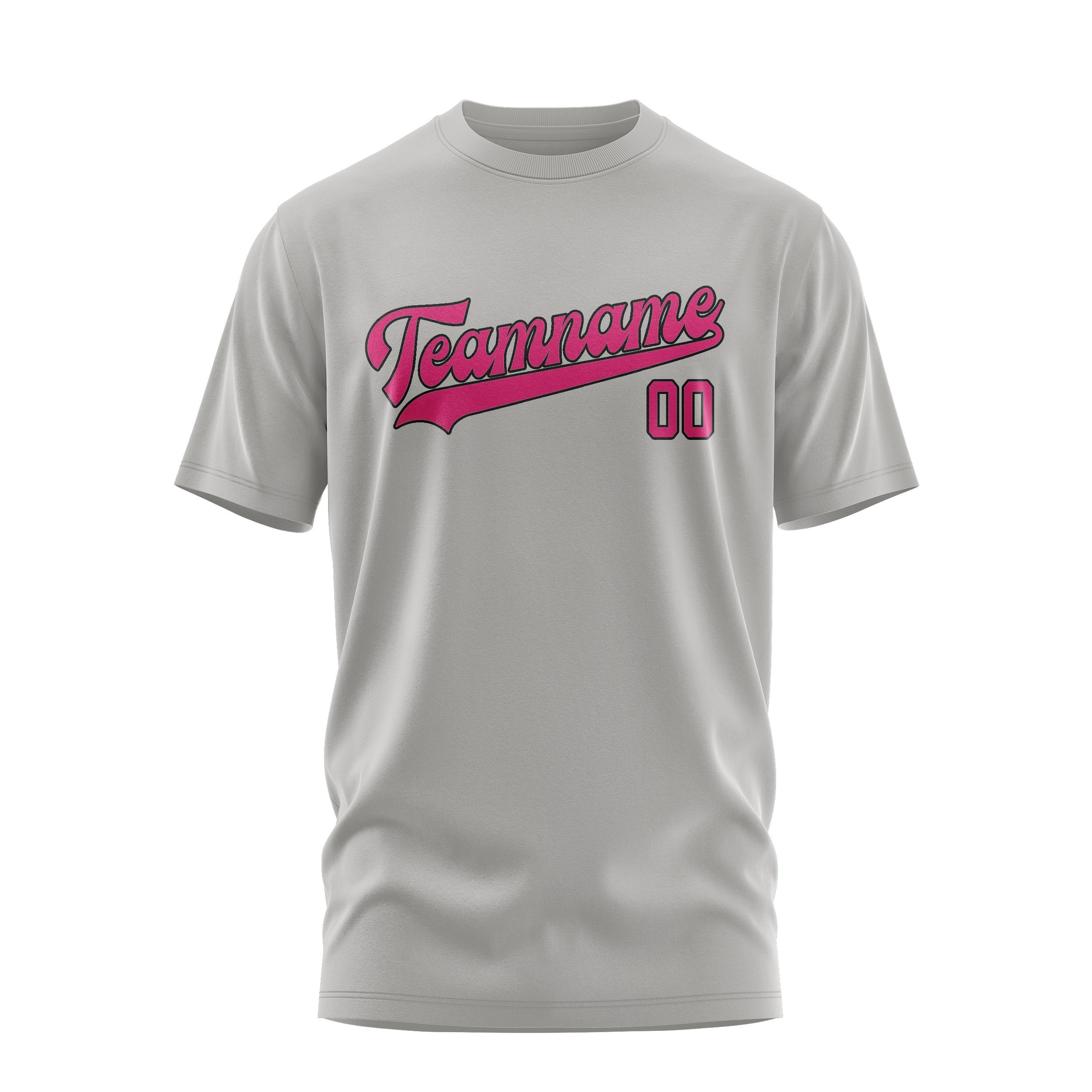 Custom Gray Pink T-Shirt