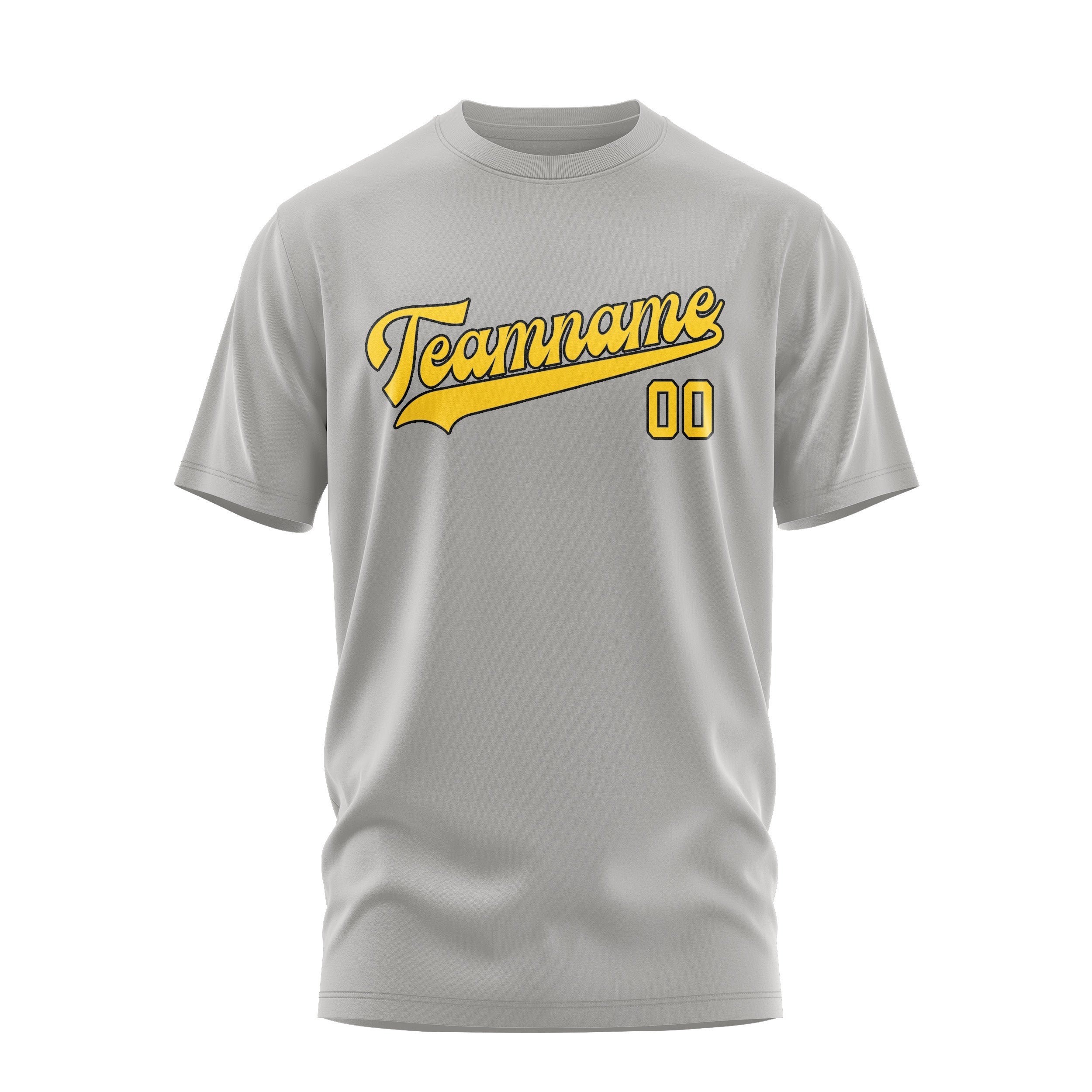 Custom Gray Gold T-Shirt