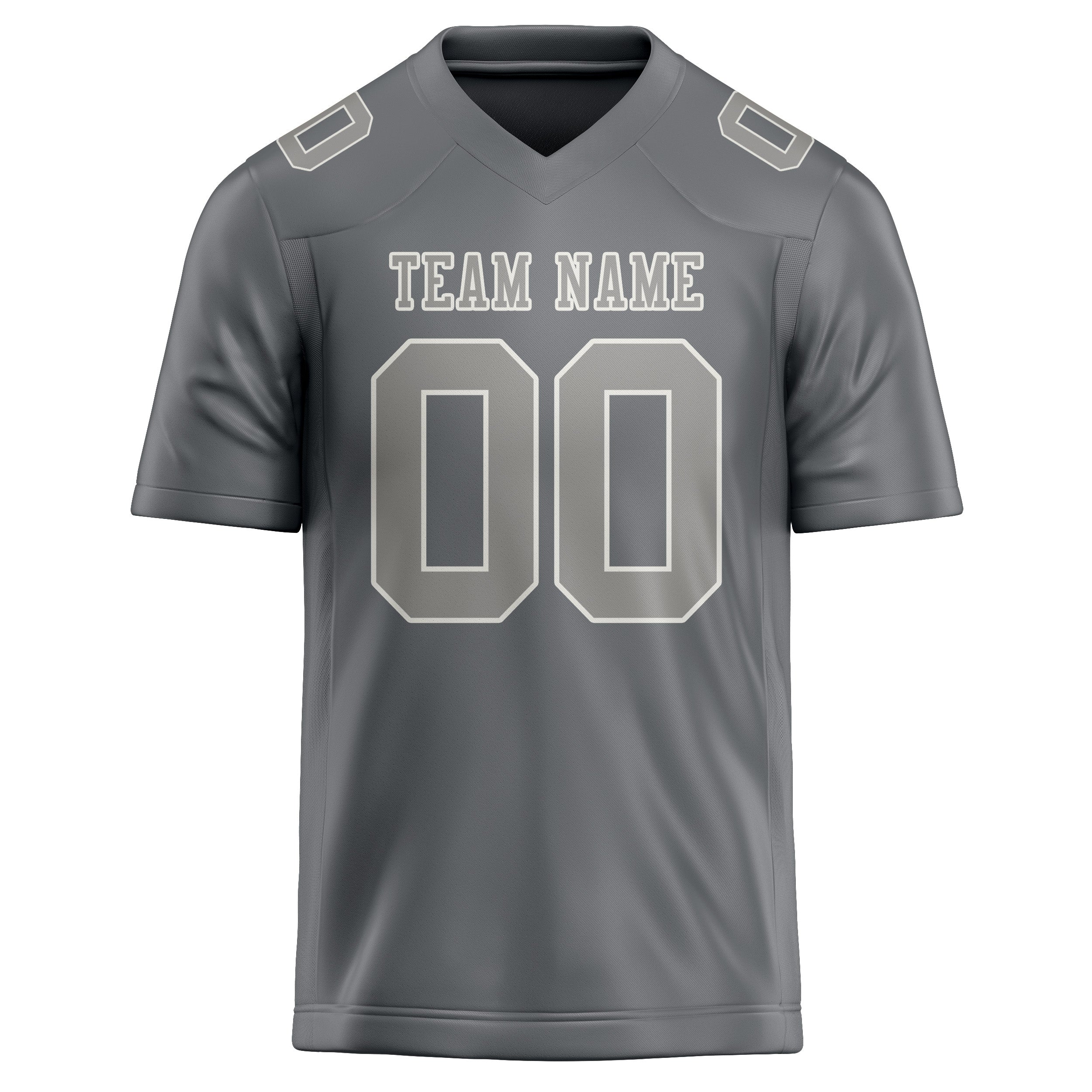 Custom Gray Gray Football Jersey