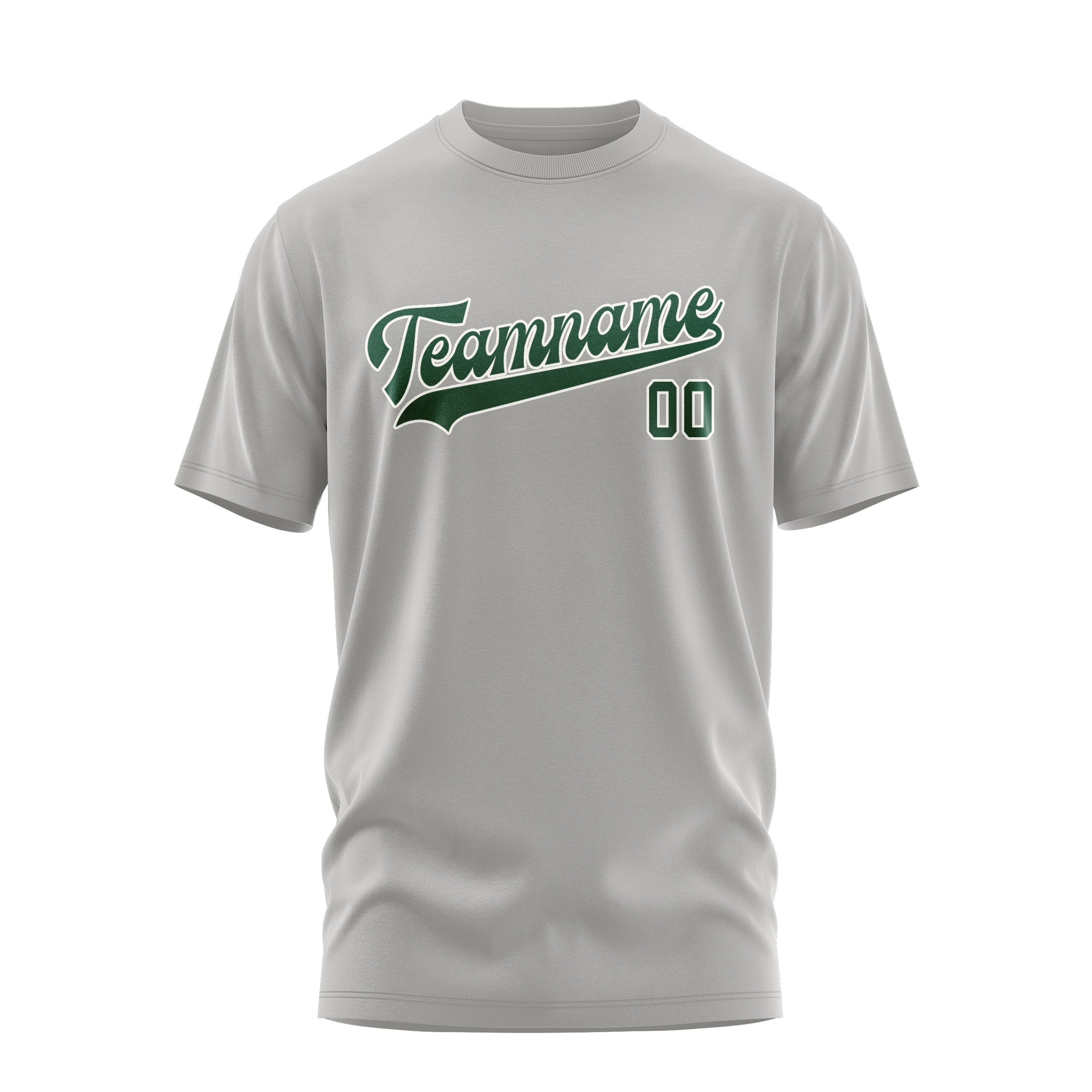 Custom Gray Green T-Shirt