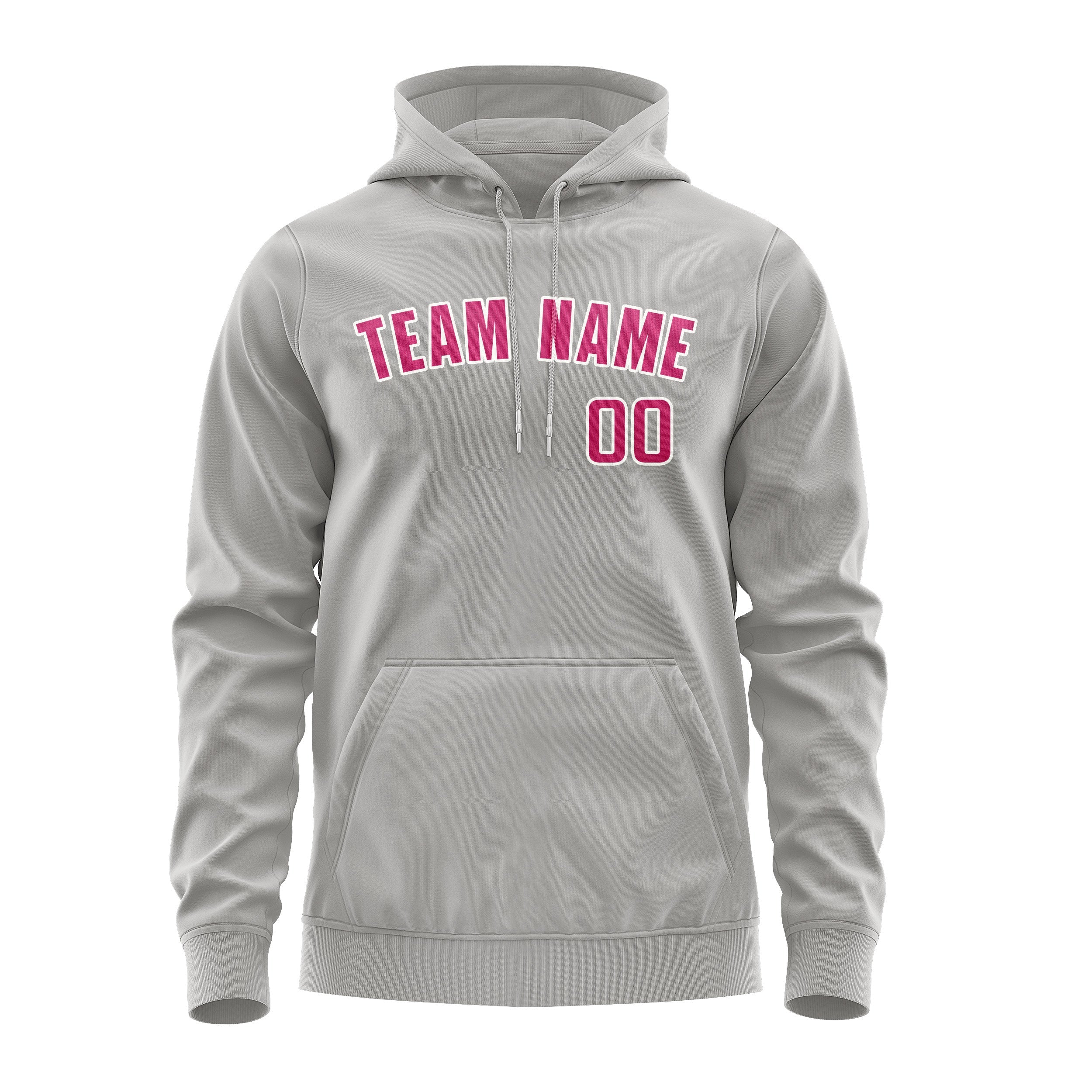 Custom Gray Pink Hoodie