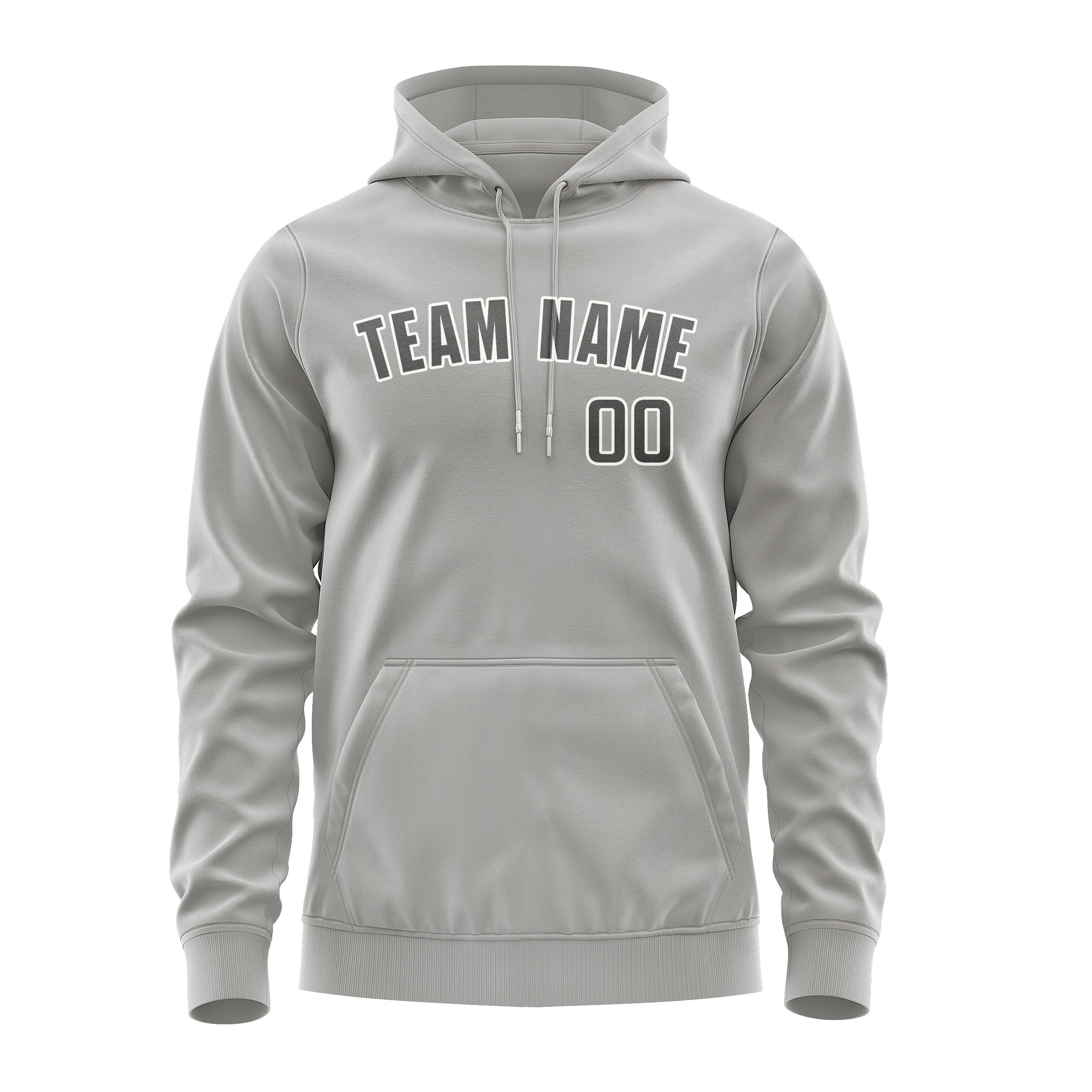 Custom Gray Dark Grey Hoodie