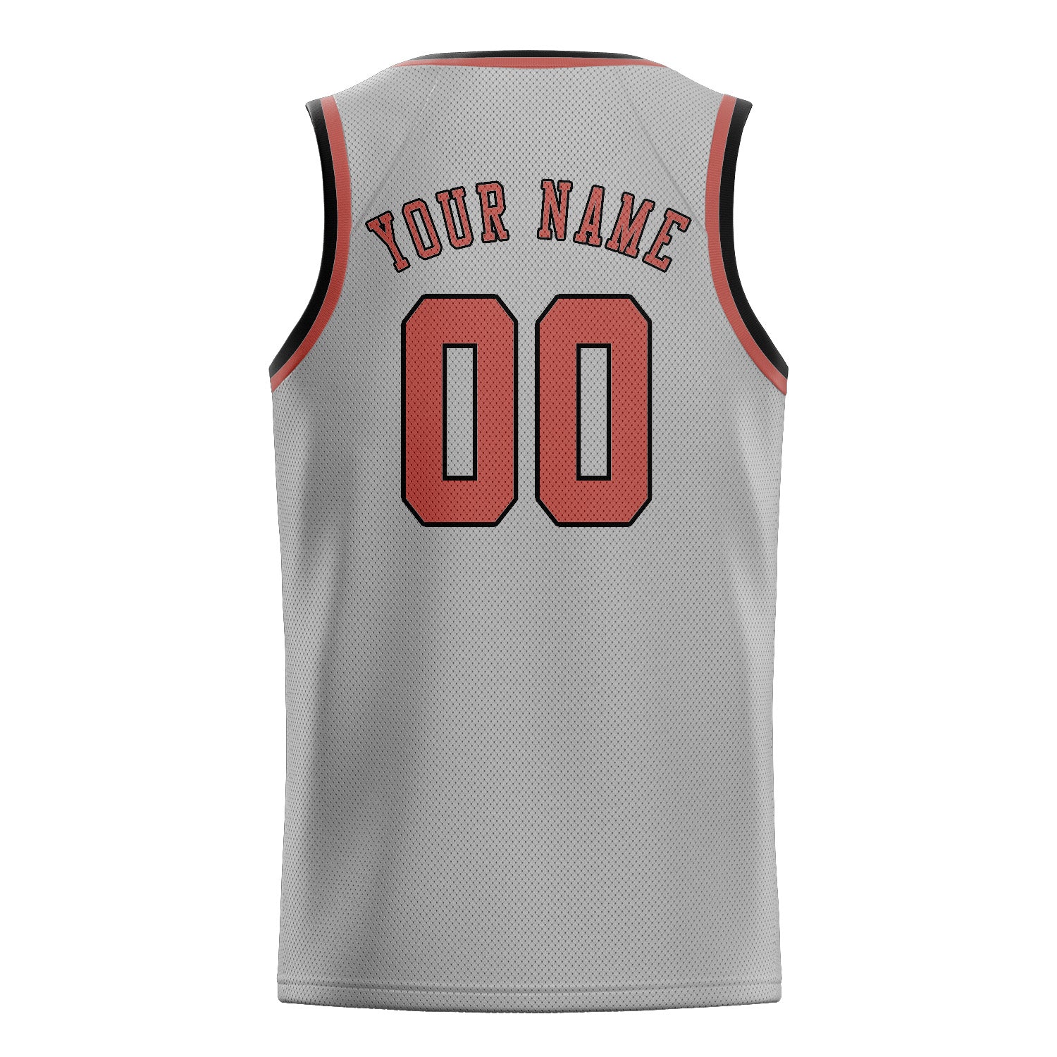 Custom Gray Copper Rose Basketball Jersey