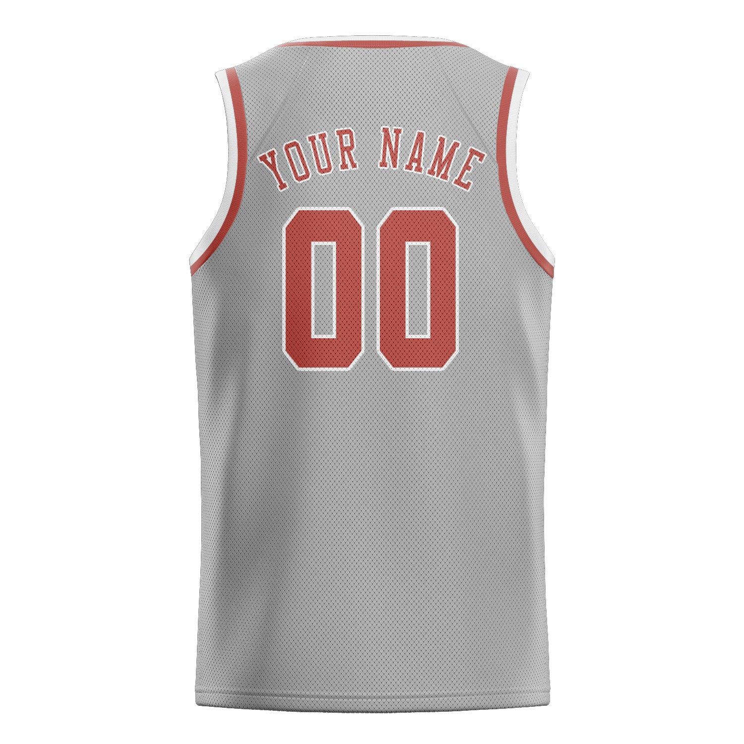 Custom Gray Copper Rose Basketball Jersey