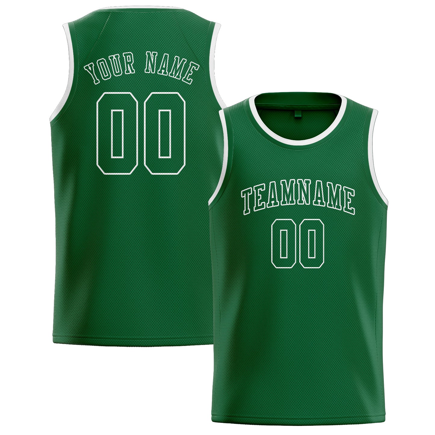 Custom Green Green Basketball Jersey