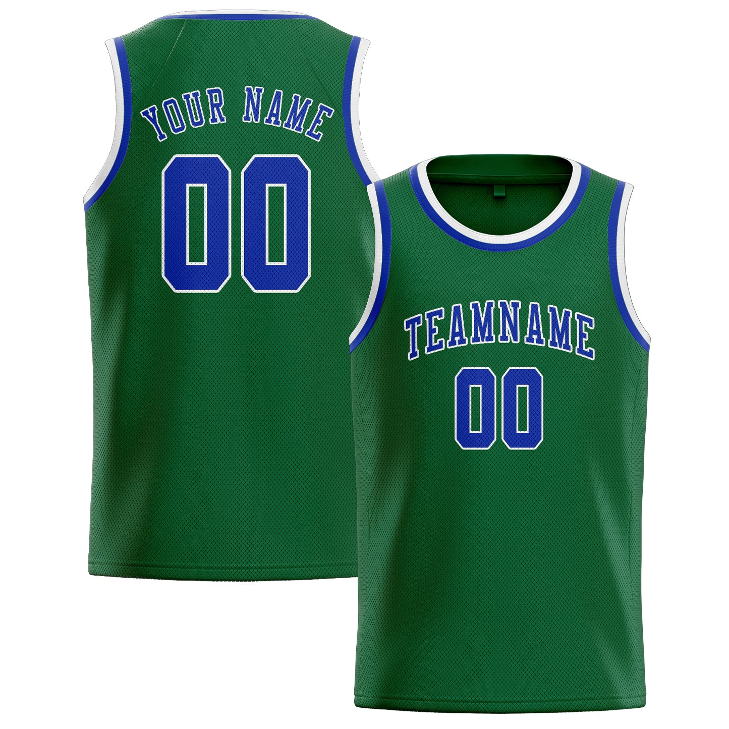 Custom Green Sky Blue Basketball Jersey