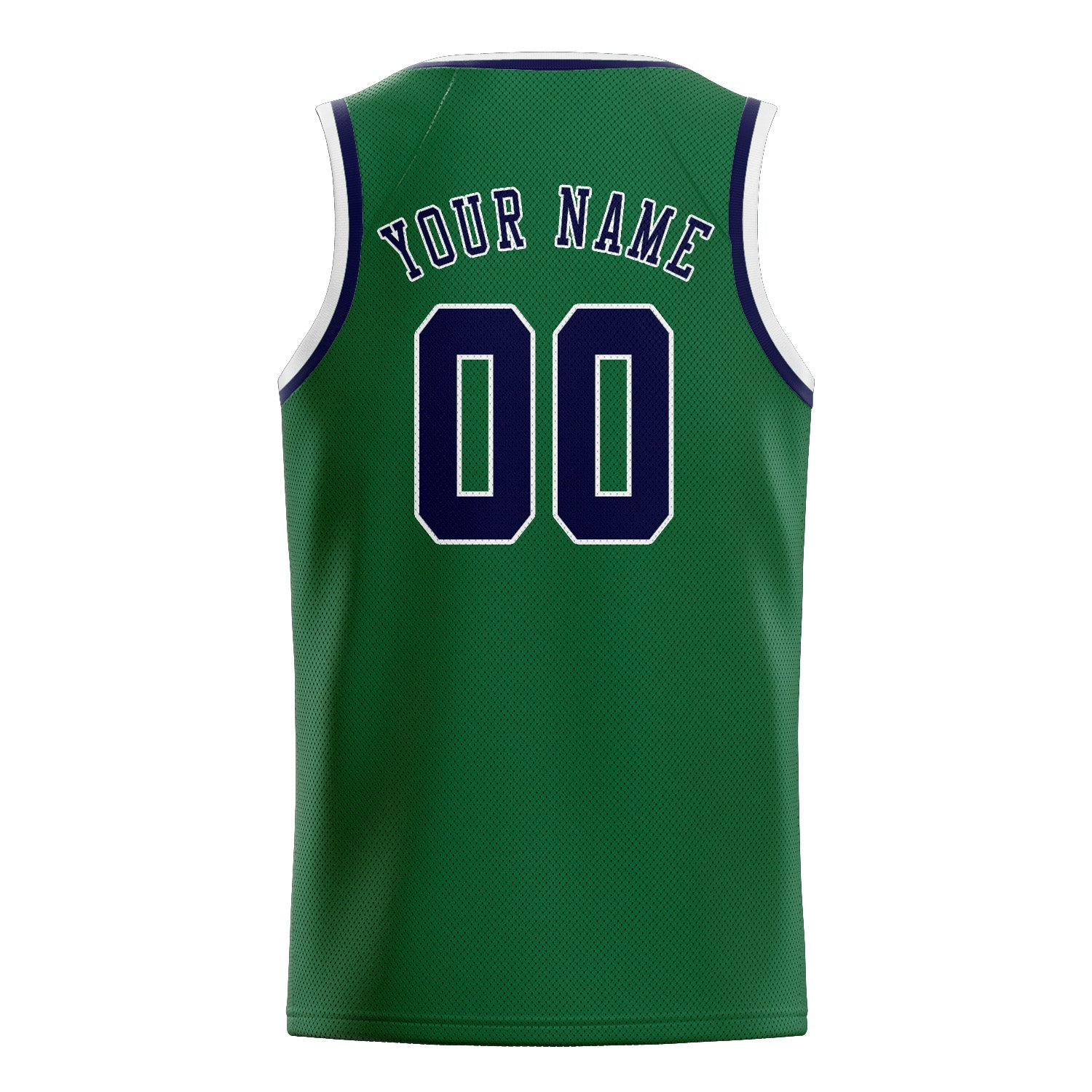 Custom Green Navy Basketball Jersey